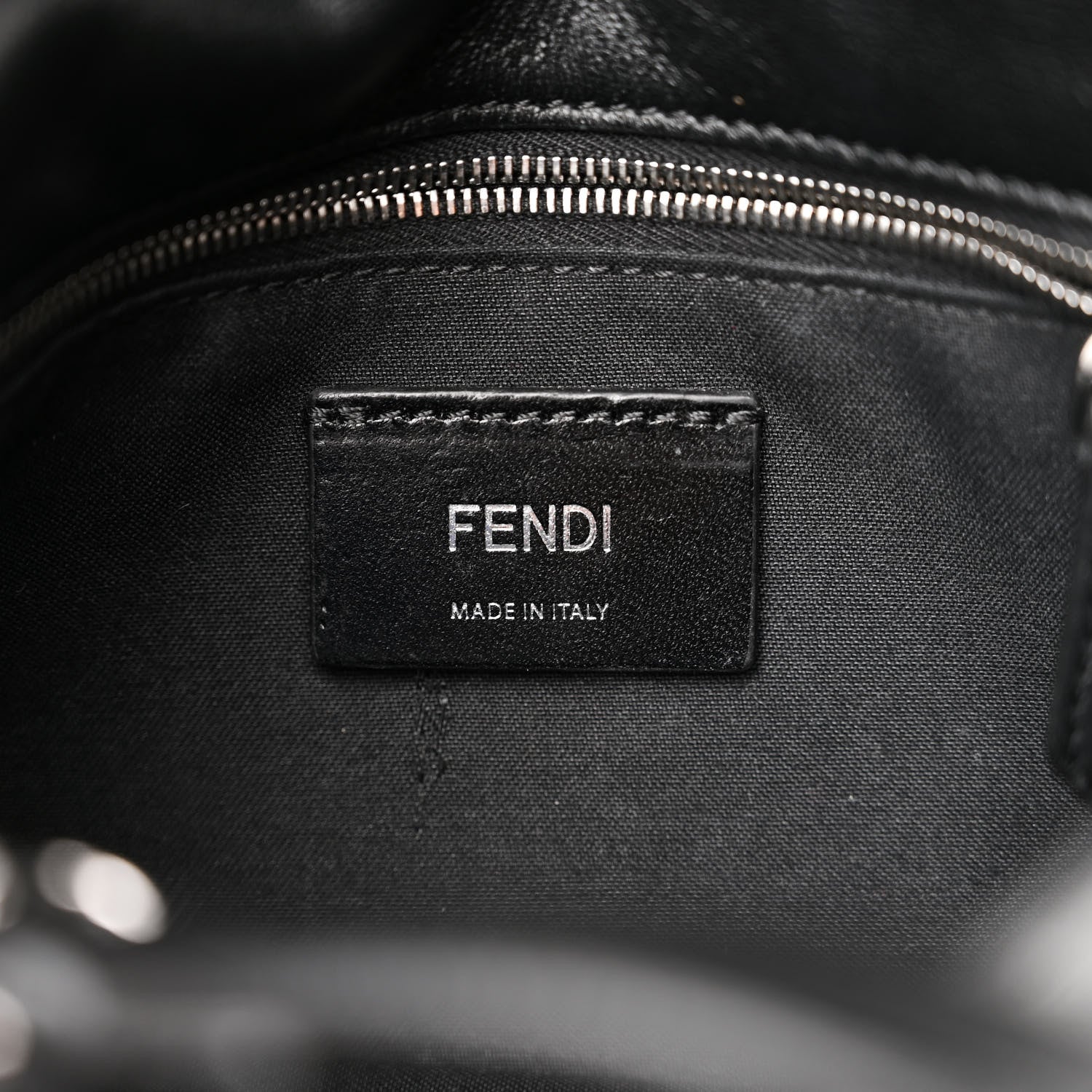 Fendi Nappa FF 1974 Embossed Mini Expandable Flap Bag Black 7 of 11