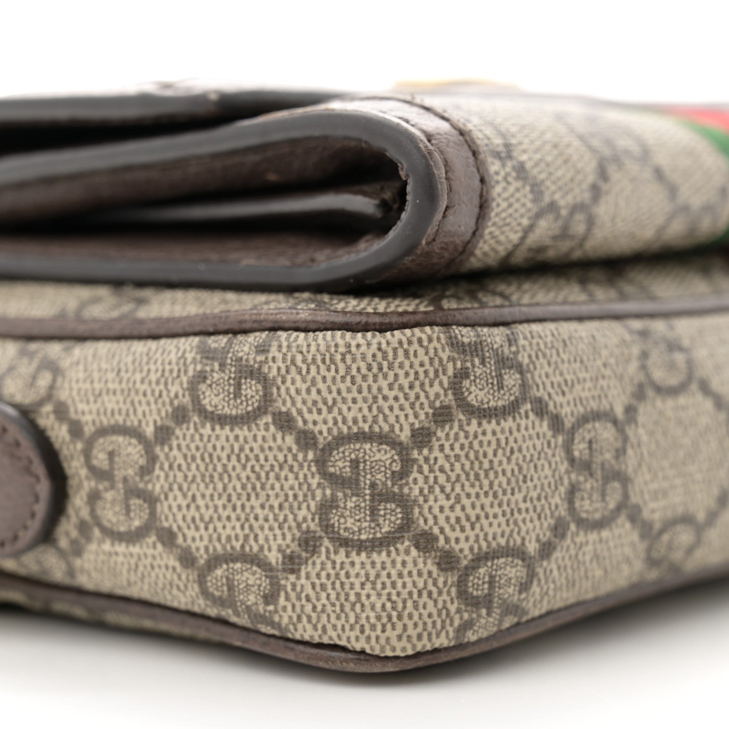 Gucci GG Supreme Monogram Web Mini Ophidia Bag Beige Ebony 9 of 18