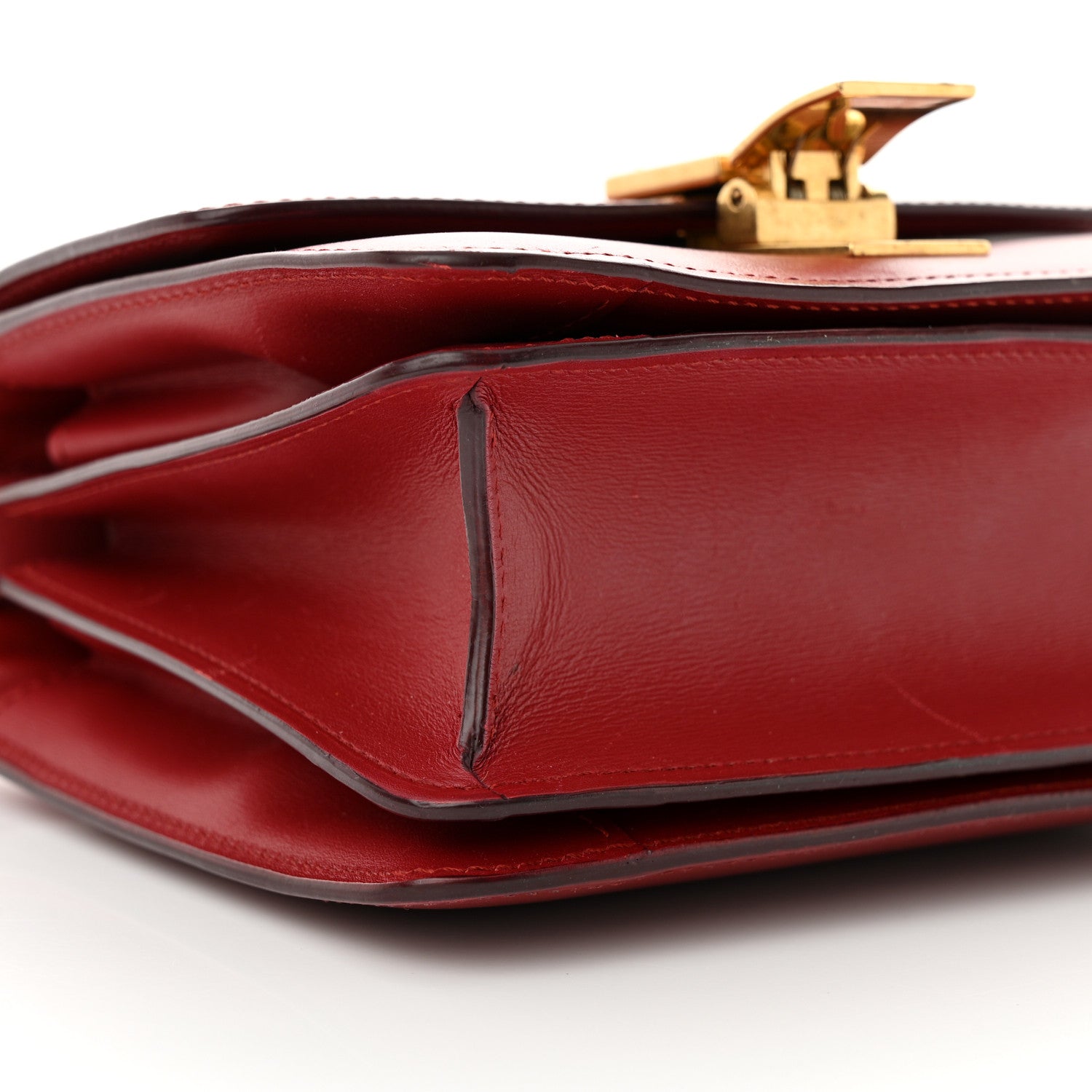 Celine Box Calfskin Small Classic Box Flap Bag Red 9 of 15