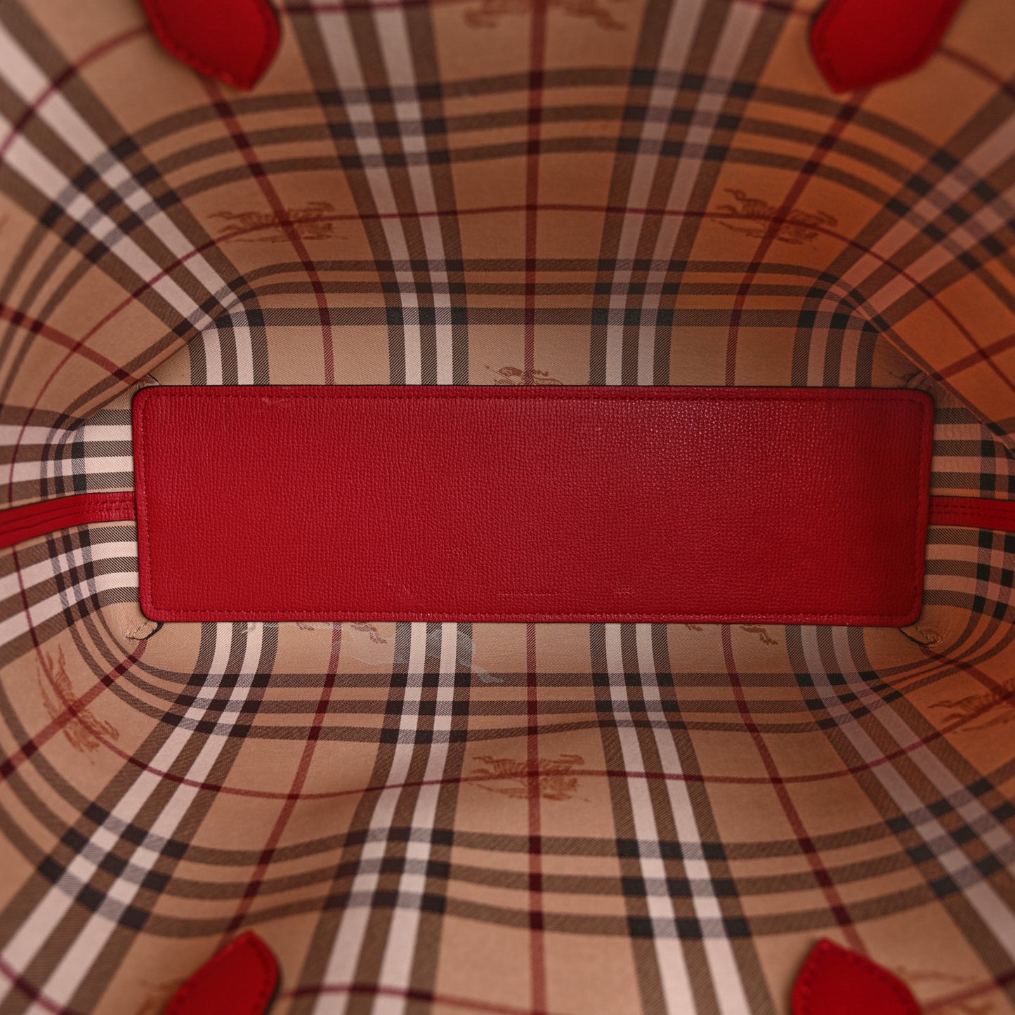 Haymarket Check Medium Reversible Tote Poppy Red