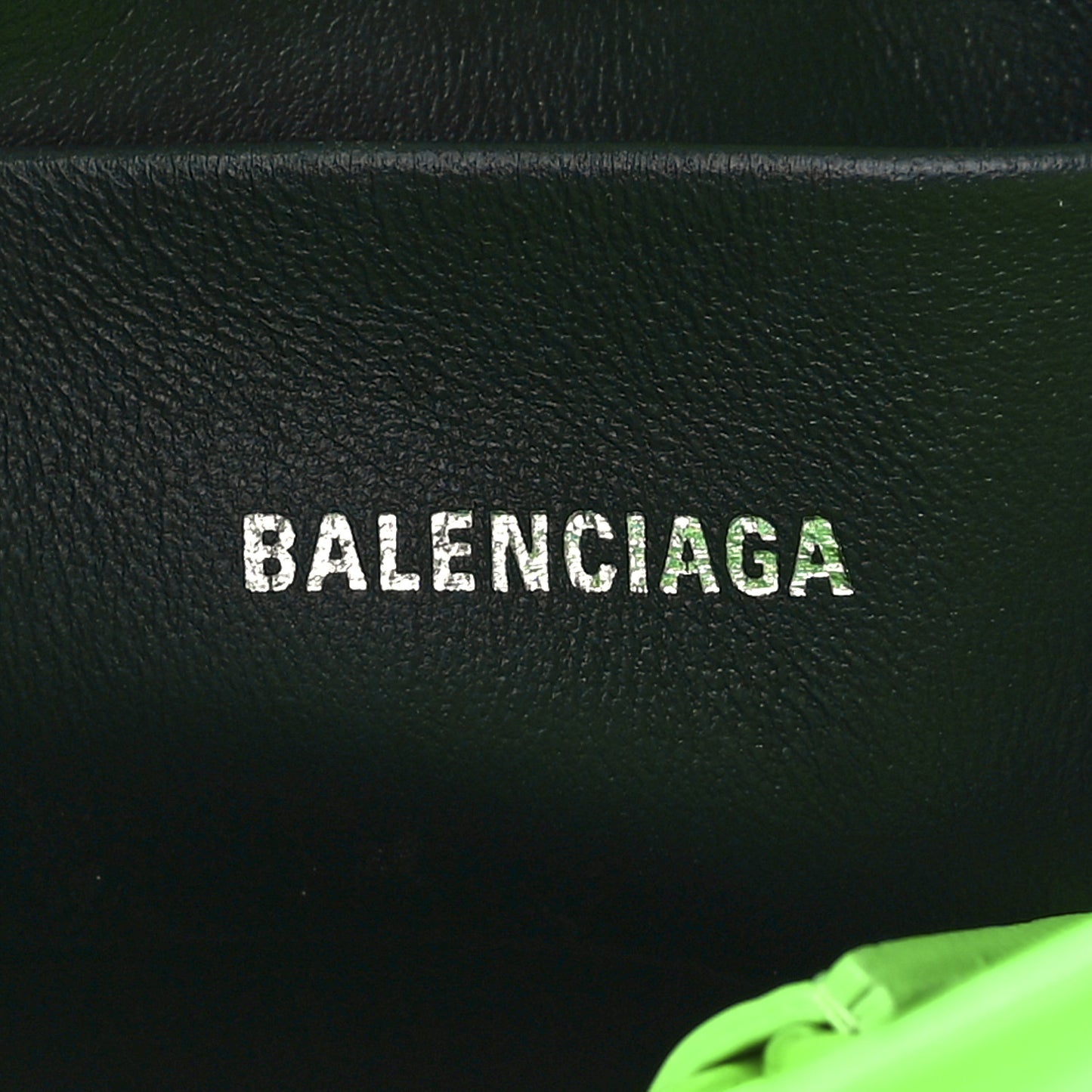 Shiny Calfskin Logo Crocodile Embossed XS Everyday Drawstring Bucket Bag Fluo Green