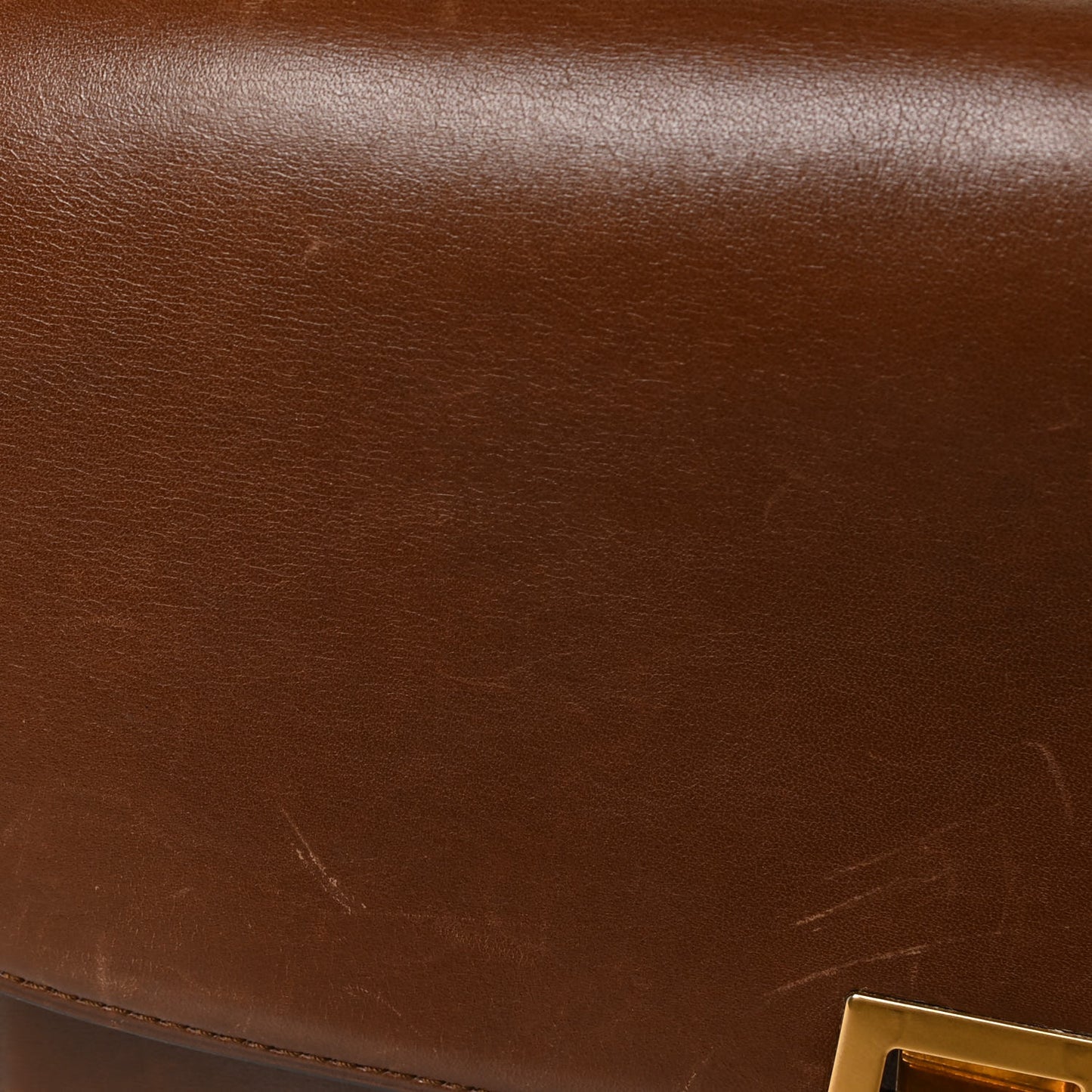 Box Calfskin Medium Classic Box Flap Bag Havana