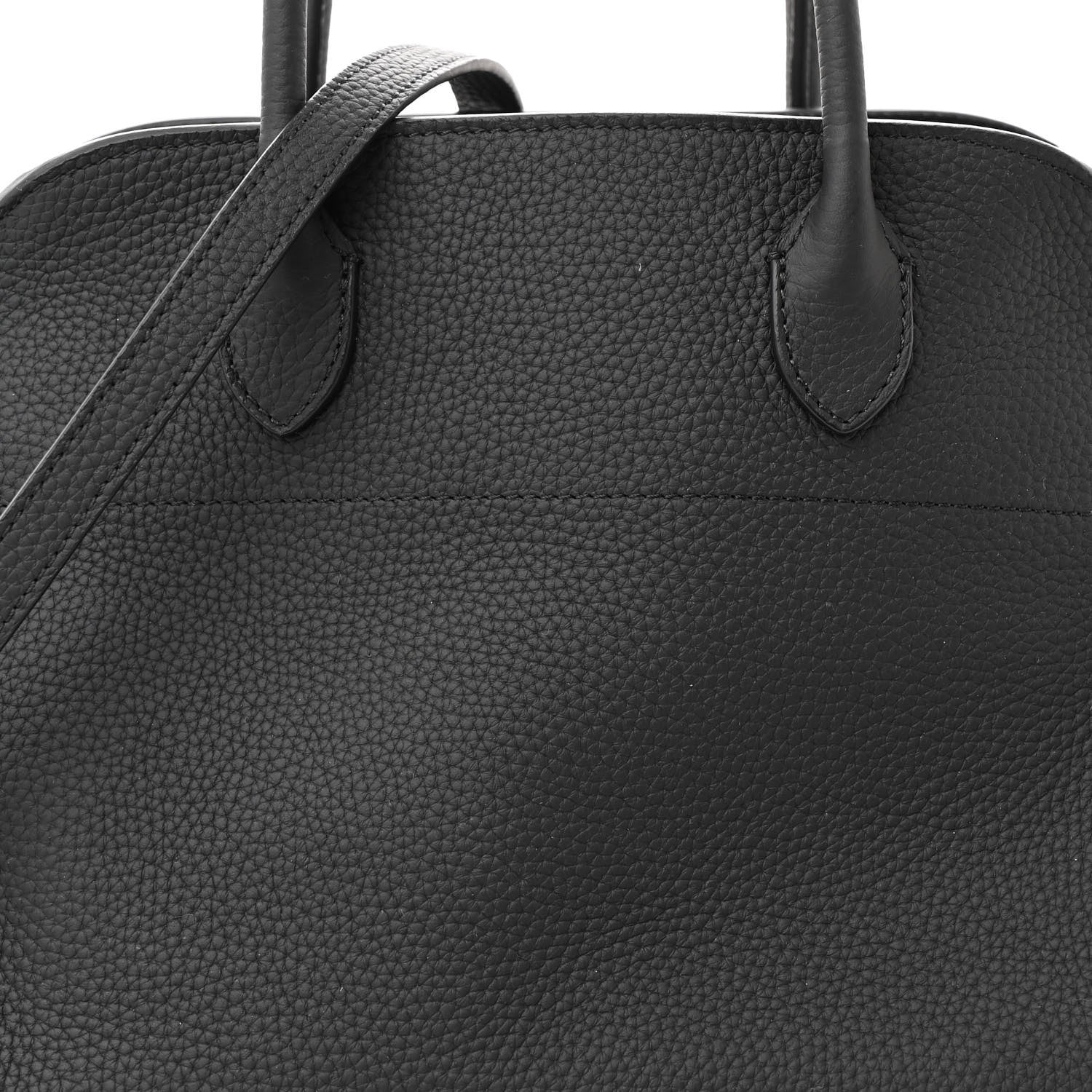 The Row Matte Grained Calfskin Soft Margaux 12 Black 7 of 9