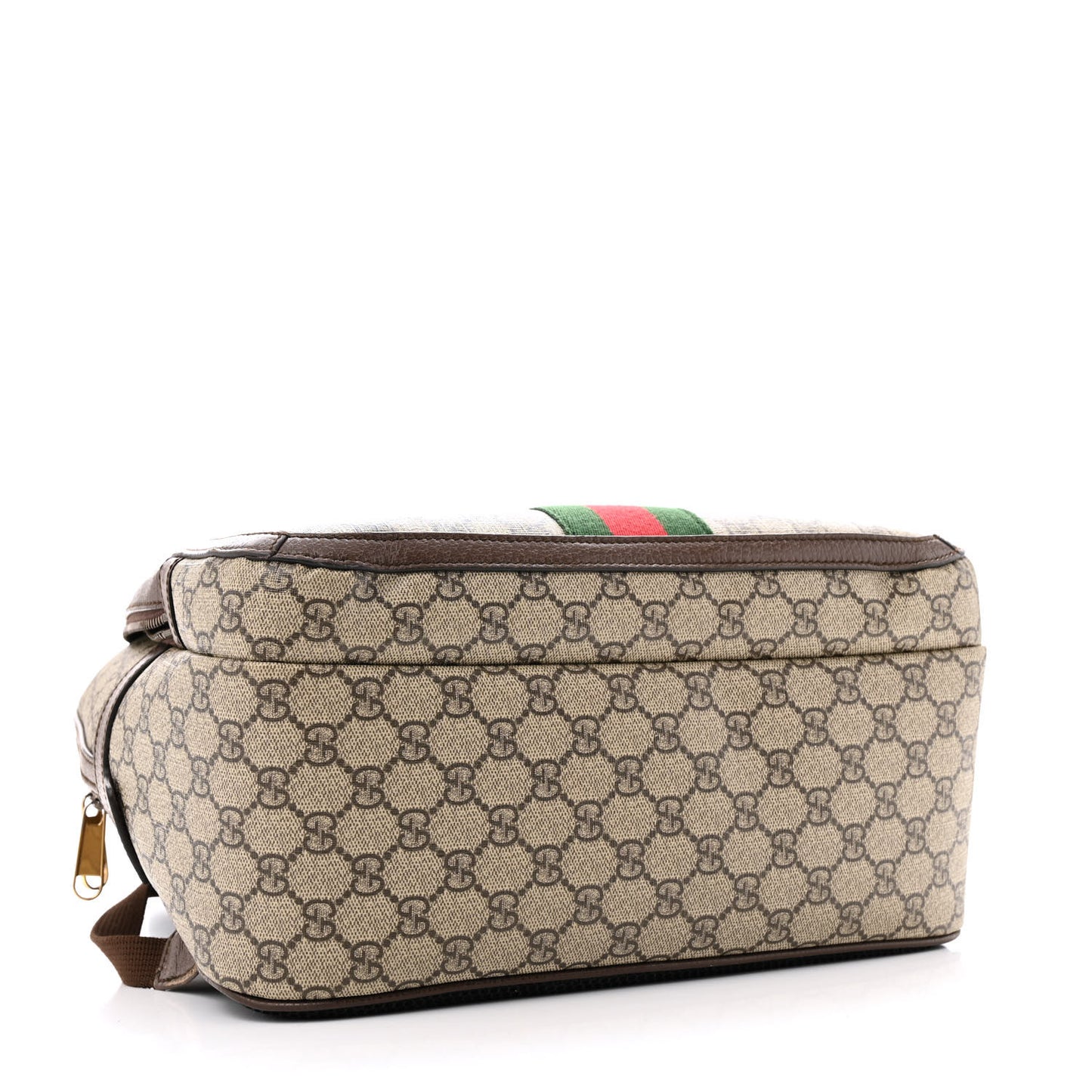 GG Supreme Monogram Medium Ophidia Day Backpack Brown