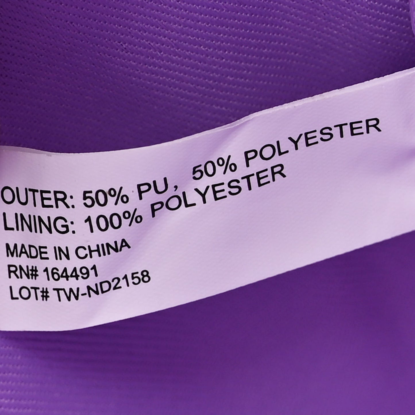Vegan Leather Medium Shopping Bag Lavender