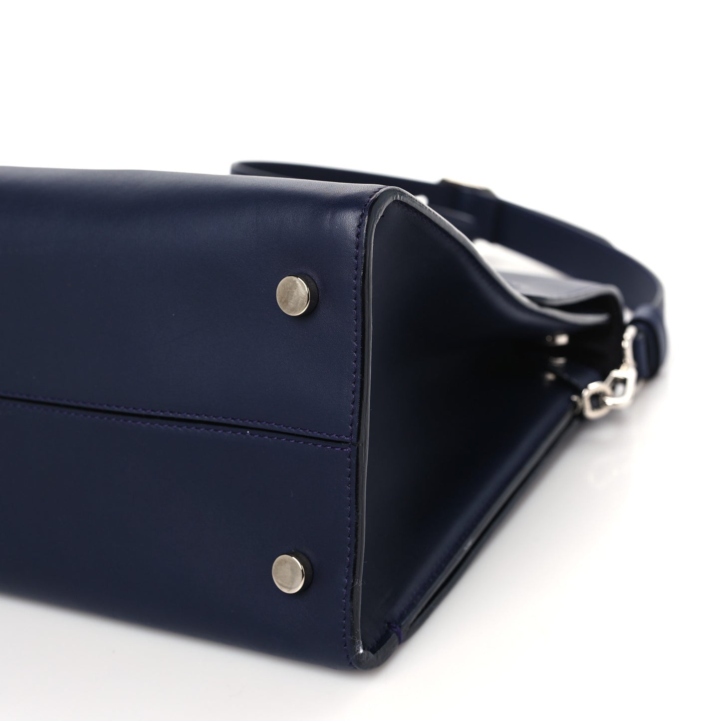 Smooth Calfskin Medium Diorever Flap Navy