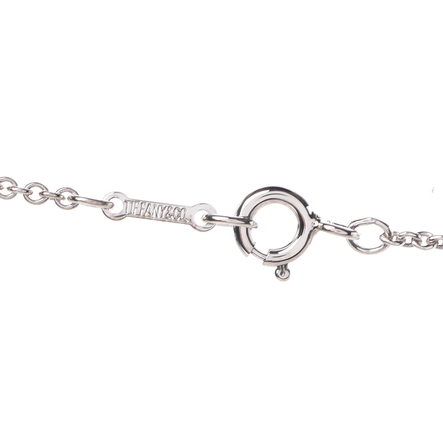 Sterling Silver 25mm Elsa Peretti Bean Pendant Necklace