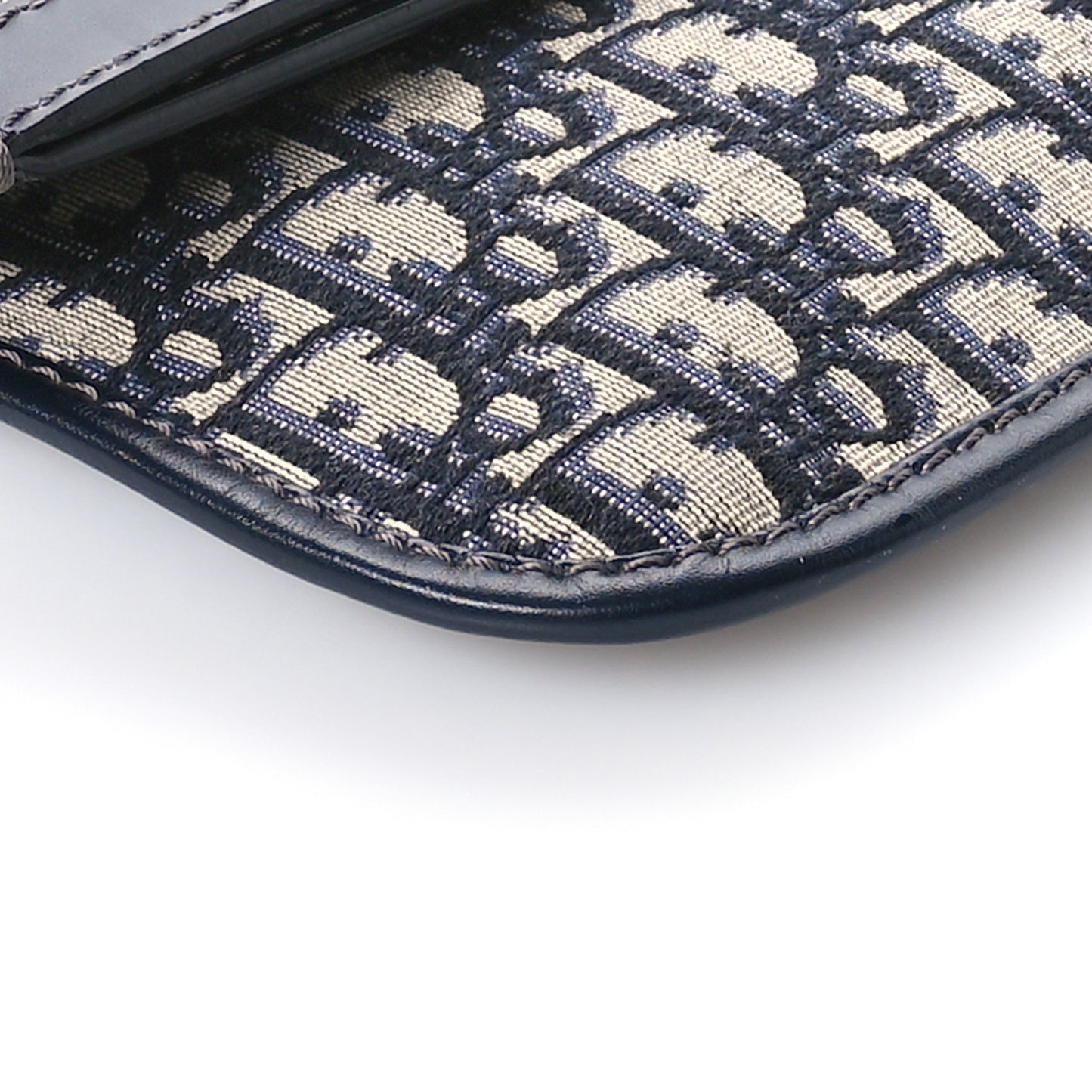 Oblique Fold Over Clutch Blue