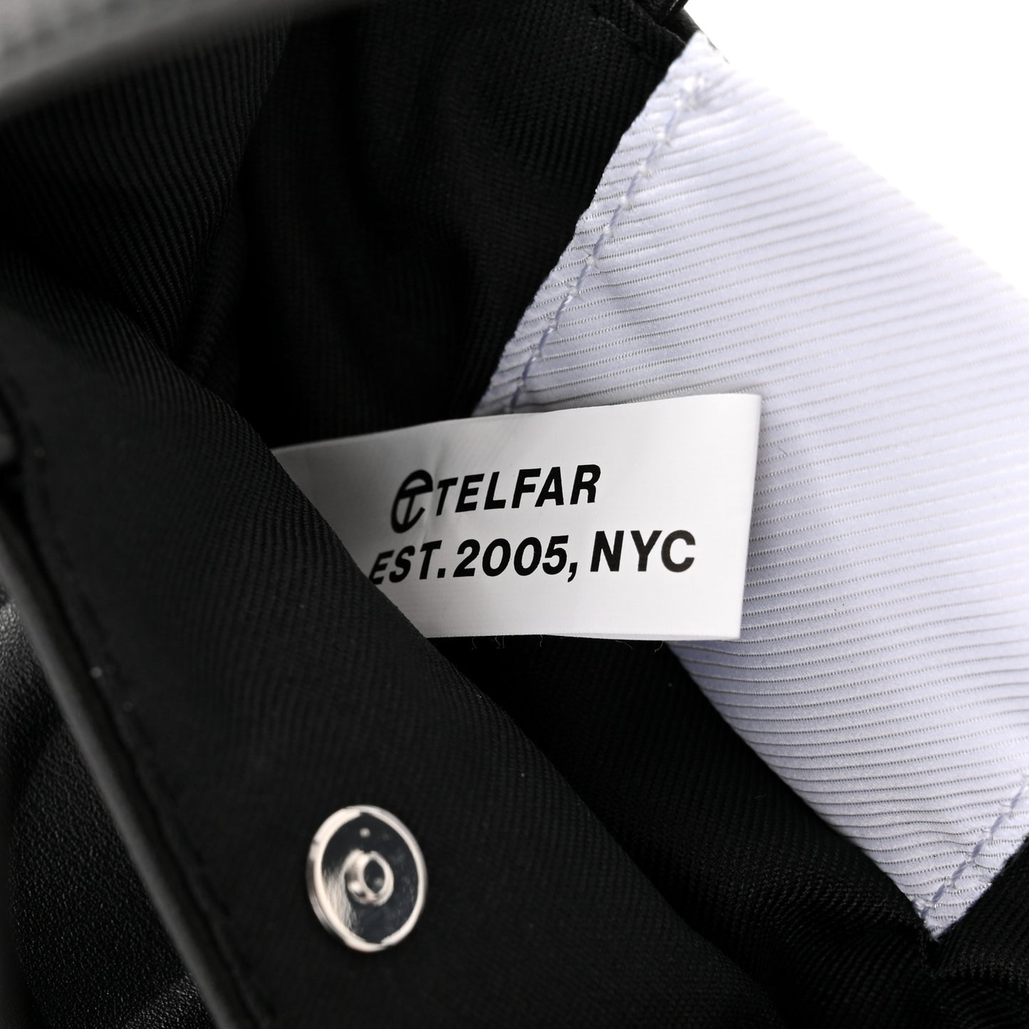 Vegan Leather Small Shopping Bag Black