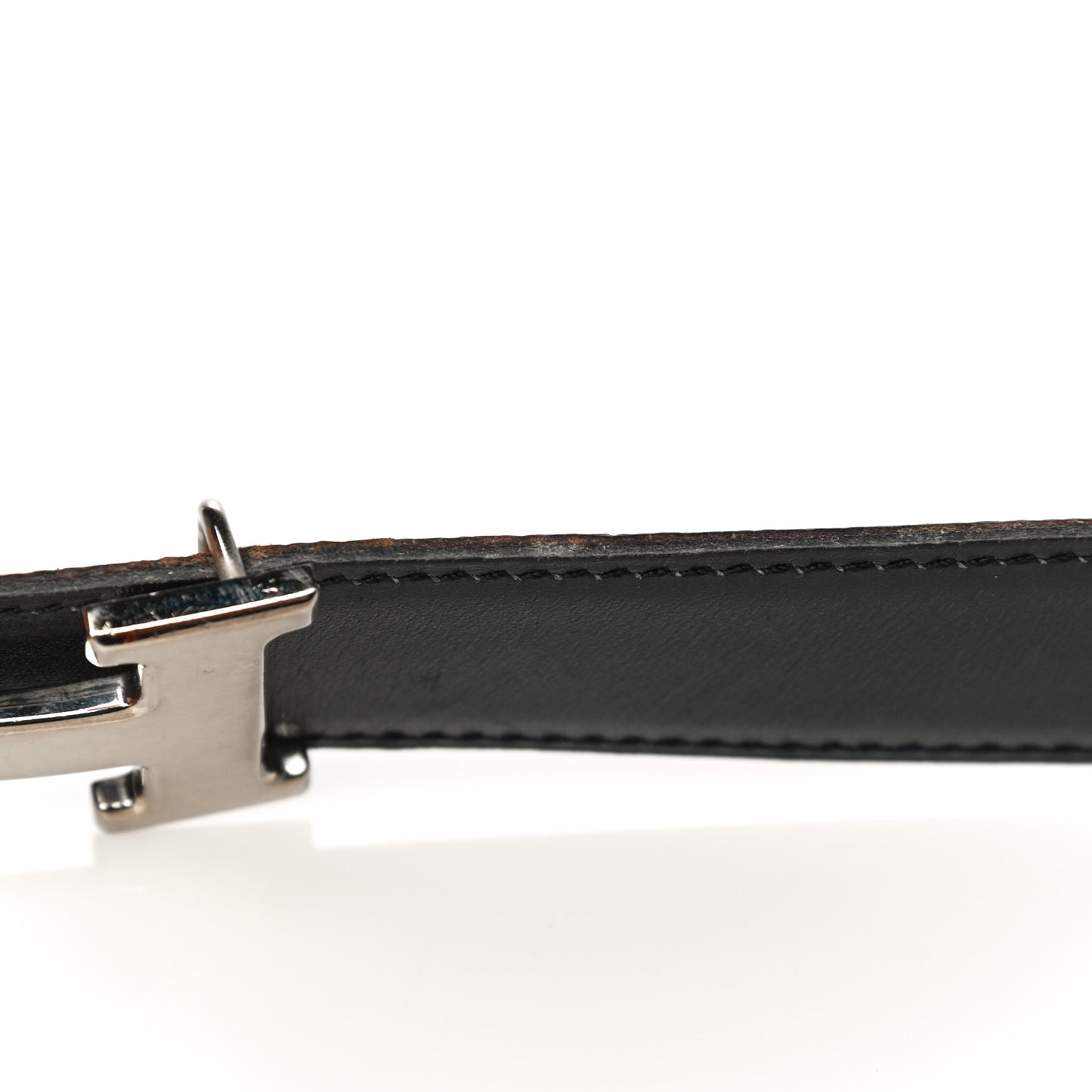 Box Courchevel 32mm H Belt 74 Black Gold