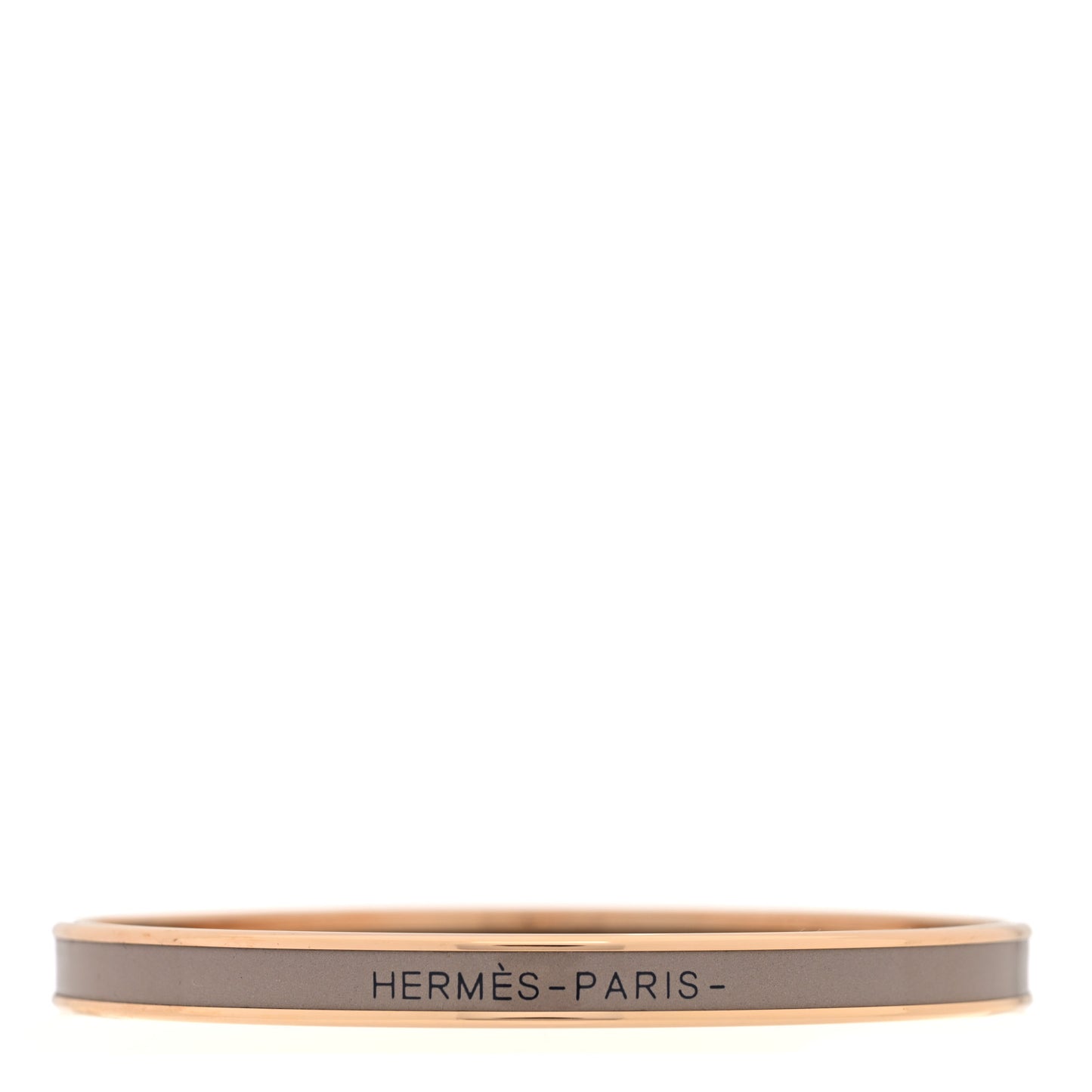 Enamel Printed Extra Narrow Uni Bracelet 70 Marron Glace