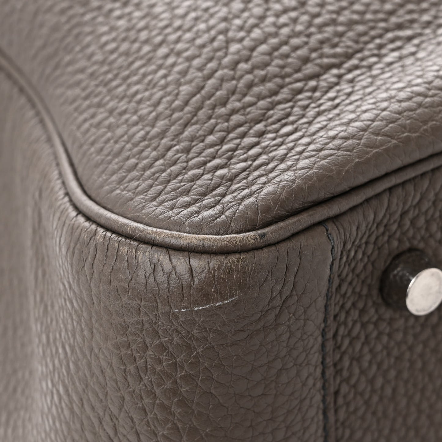 Taurillon Clemence Verso Lindy 34 Etain Bleu Indigo