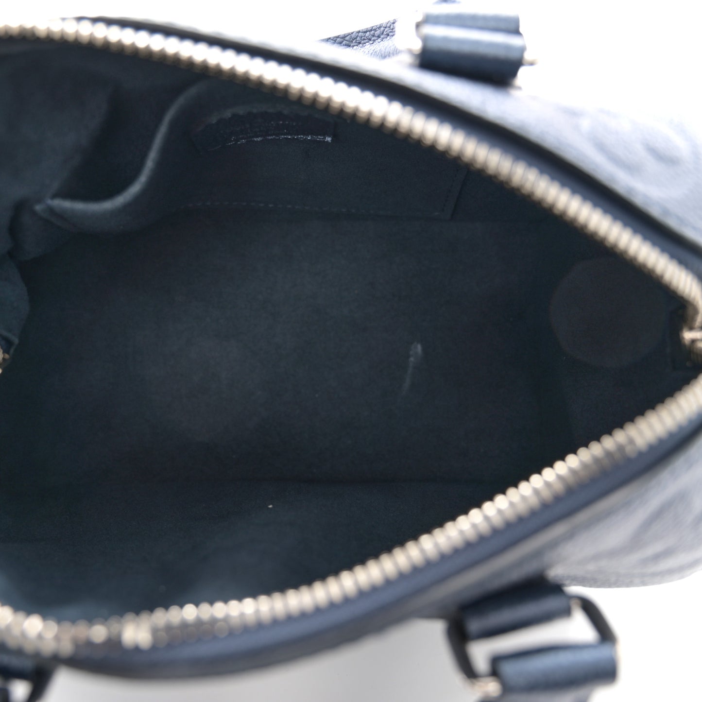 Metallic Empreinte Monogram Giant Speedy Bandouliere 20 Navy Nacre