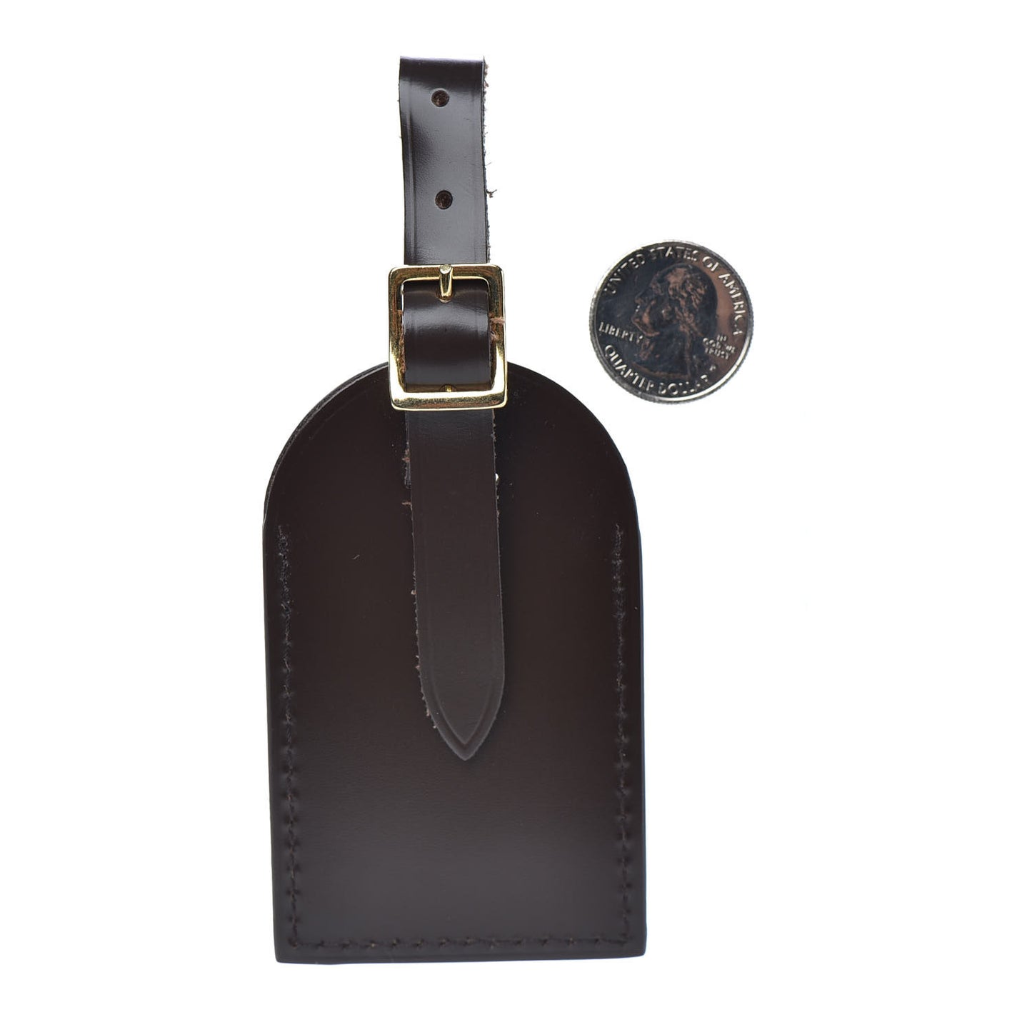 Calfskin Luggage Tag Ebene