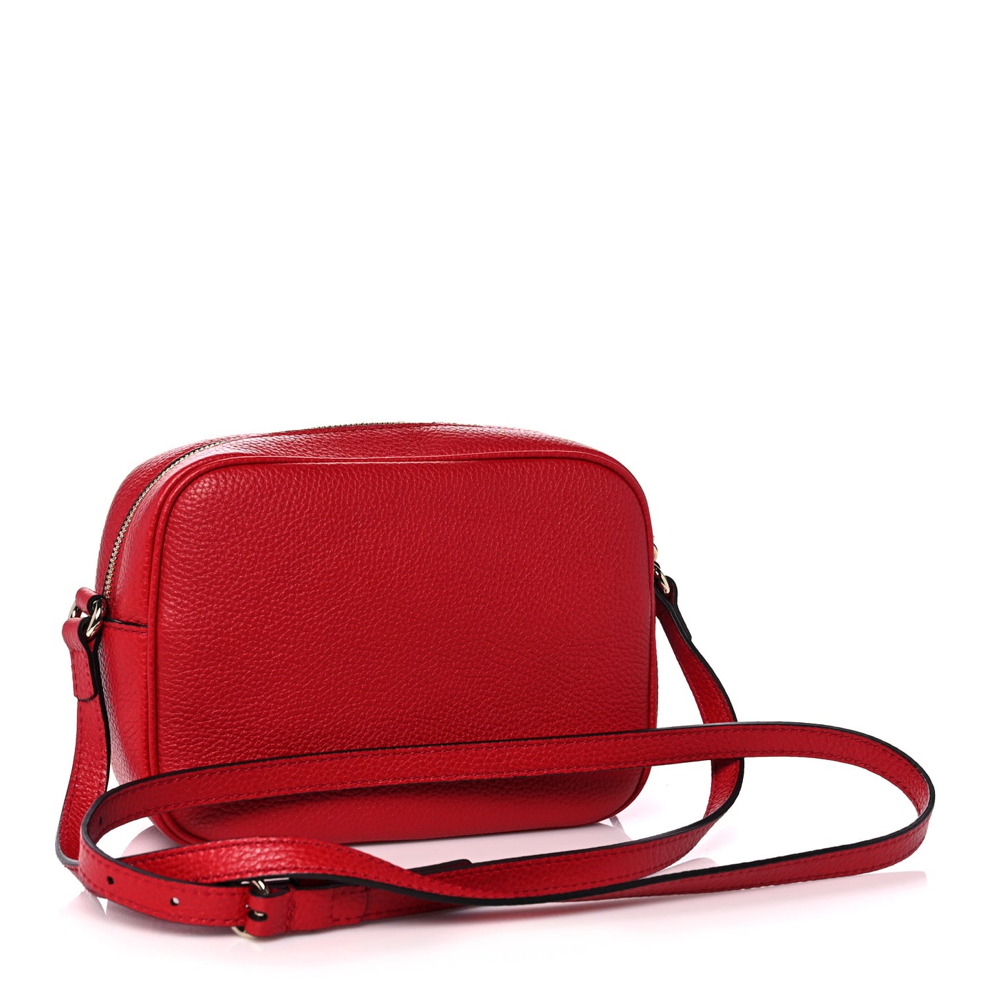Pebbled Calfskin Small Soho Disco Bag Tabasco Red