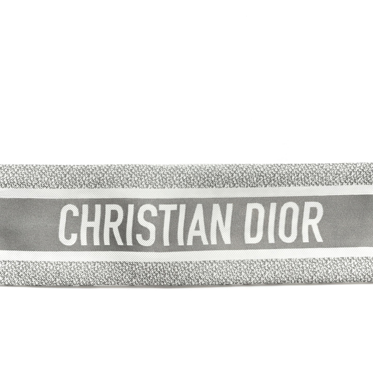 Silk Oblique Mitzah Scarf Grey