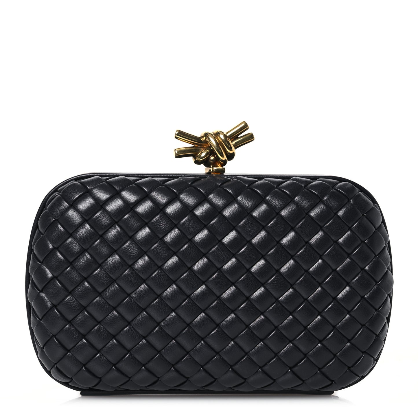 Nappa Intrecciato Knot Clutch Space