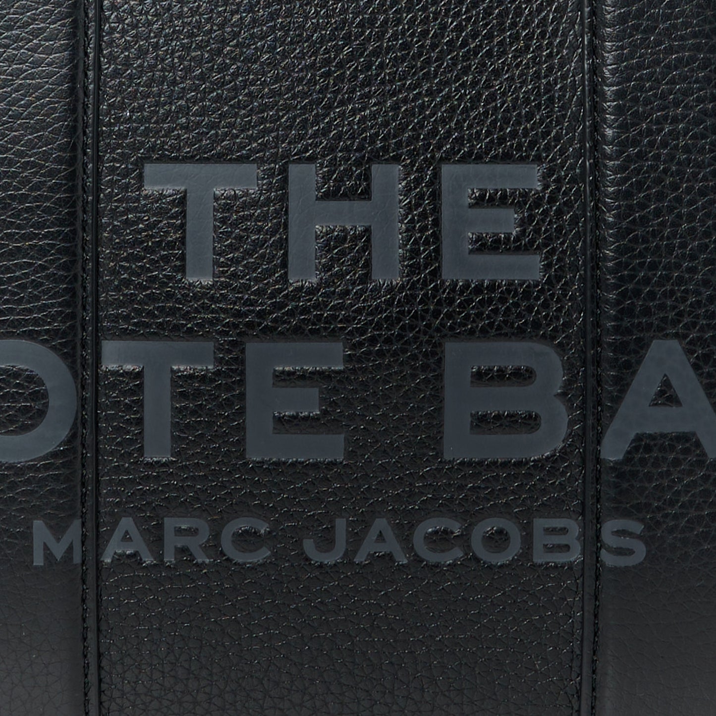 Grained Calfskin Small The Tote Bag Black