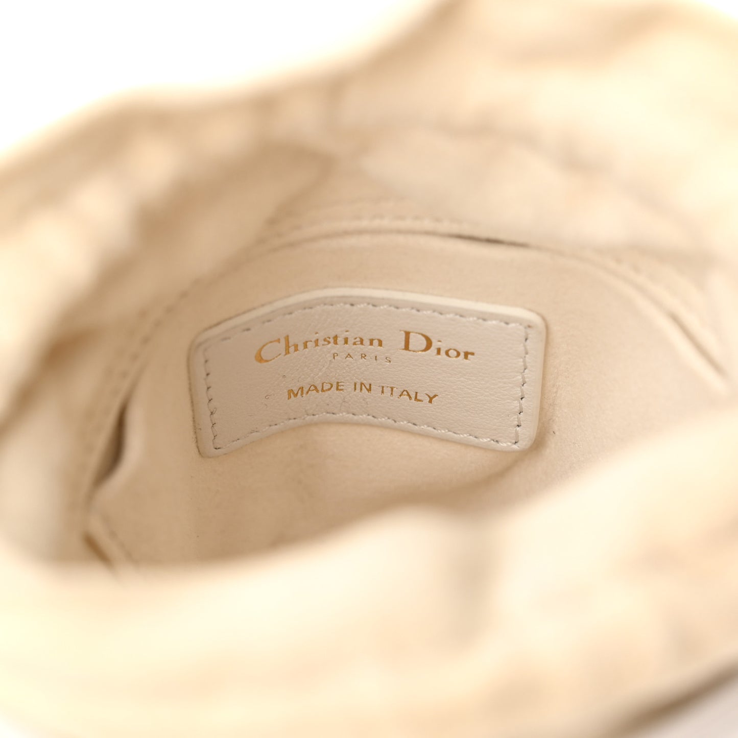 Calfskin Micro Dior Vibe Bucket White Blue