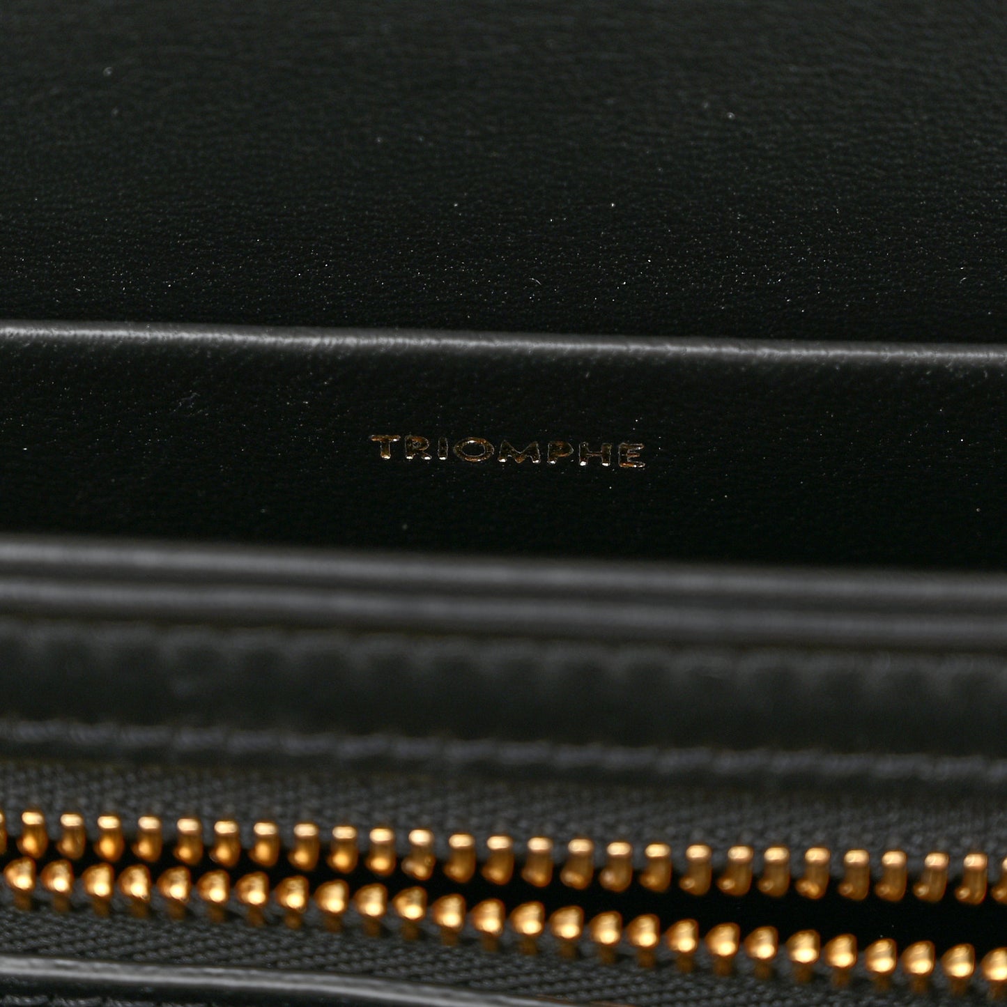 Shiny Calfskin Medium Triomphe Black