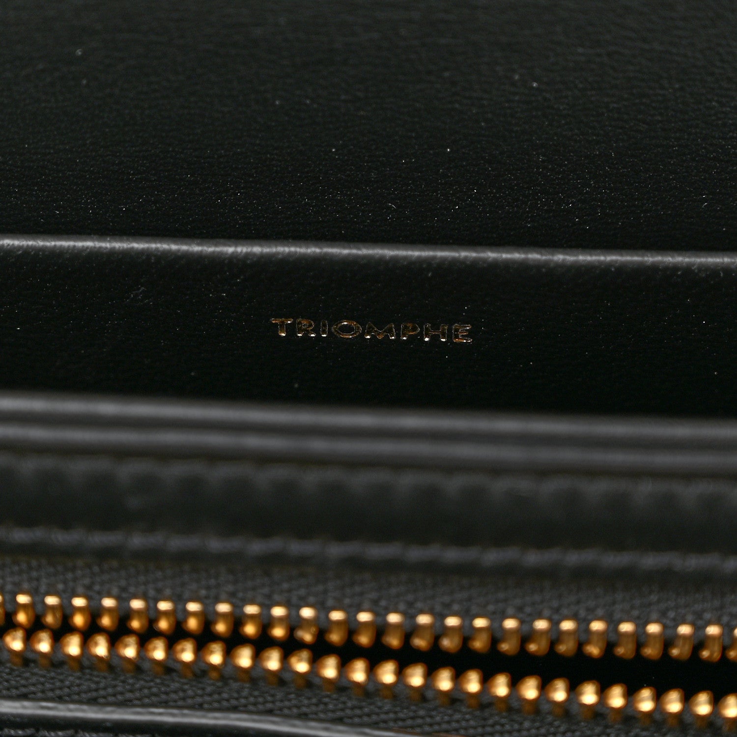 Celine Shiny Calfskin Medium Triomphe Black 7 of 11