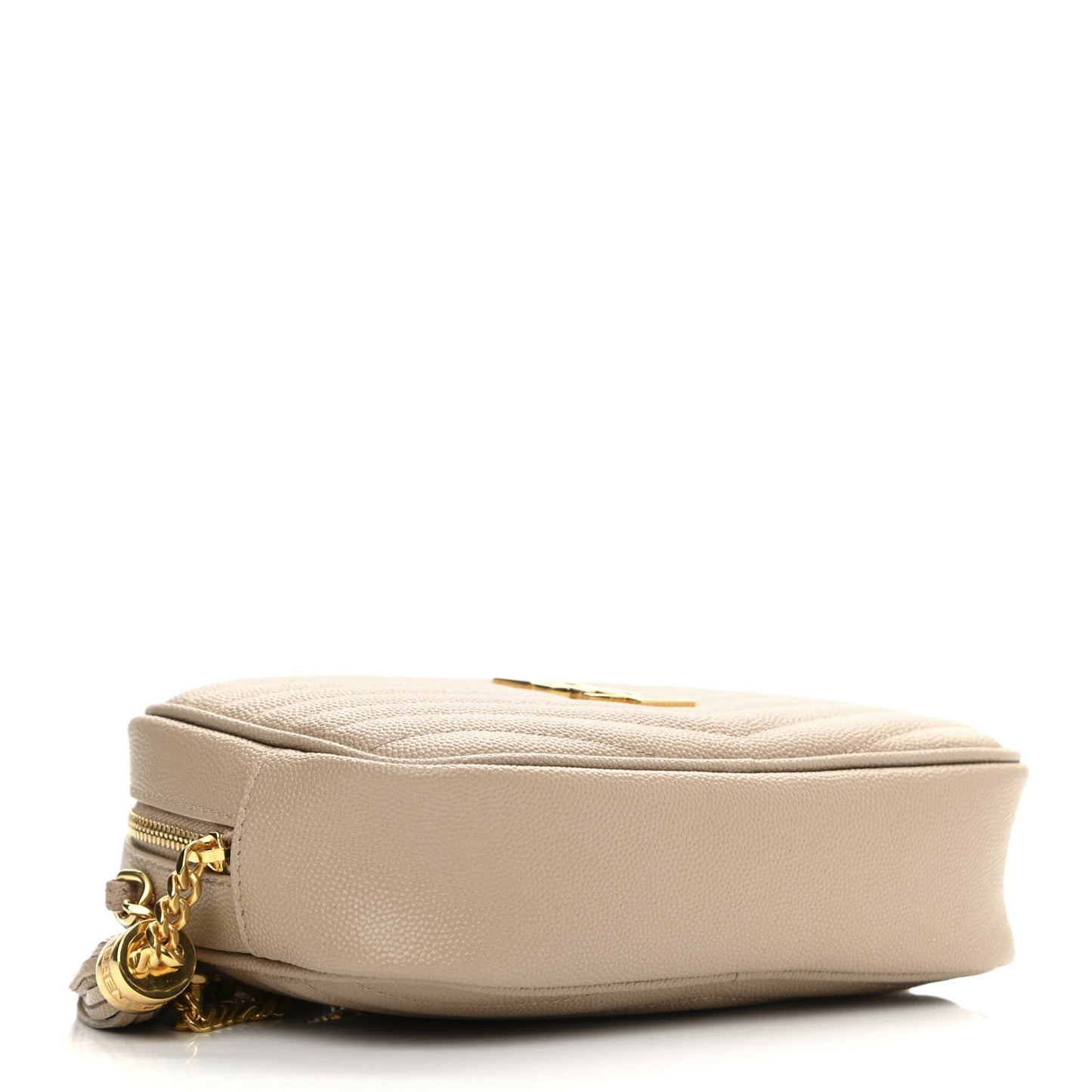 Grain De Poudre Matelasse Monogram Mini Lou Camera Bag Dark Beige