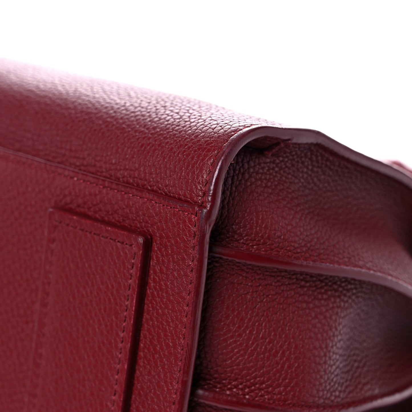 Grained Calfskin Small Supple Sac De Jour Dark Pallisandre