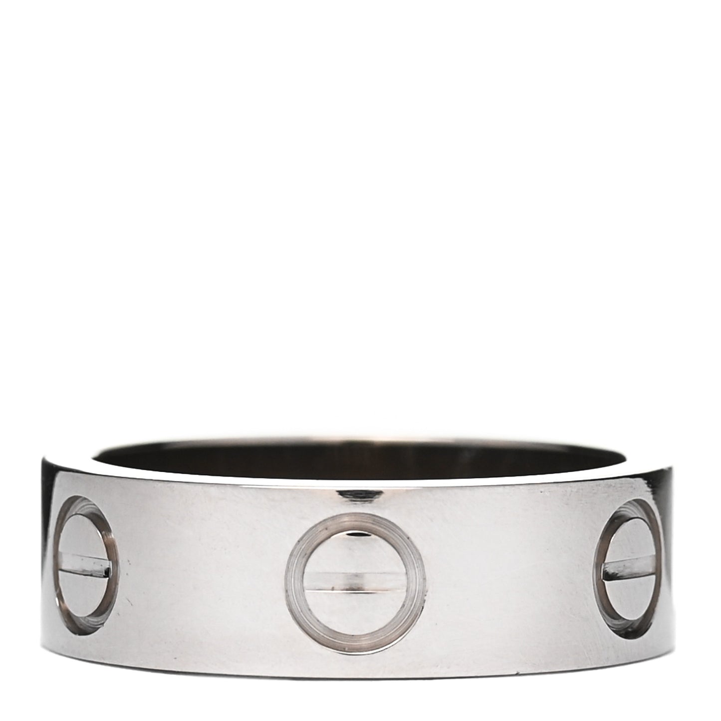 18K White Gold 5.5mm LOVE Ring 48 4.5