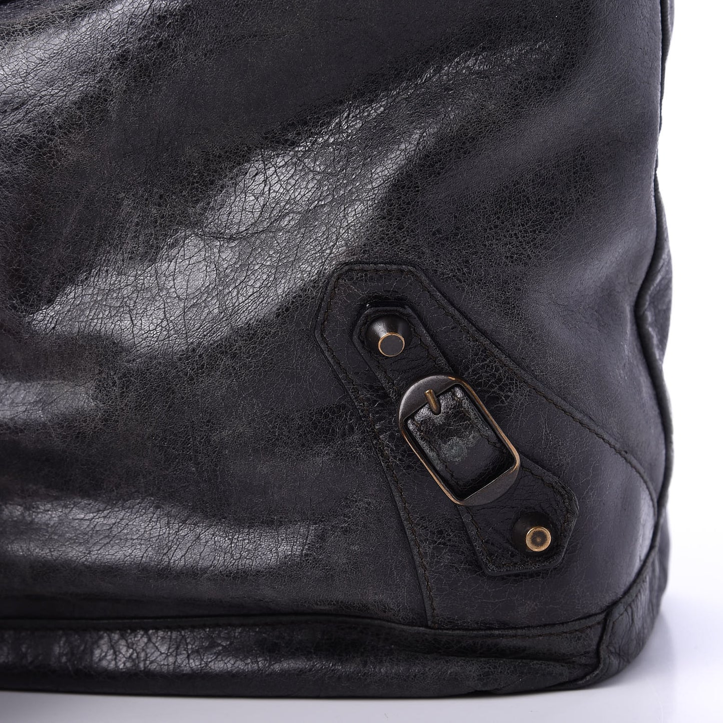 Agneau Classic Hardware Day Hobo Black