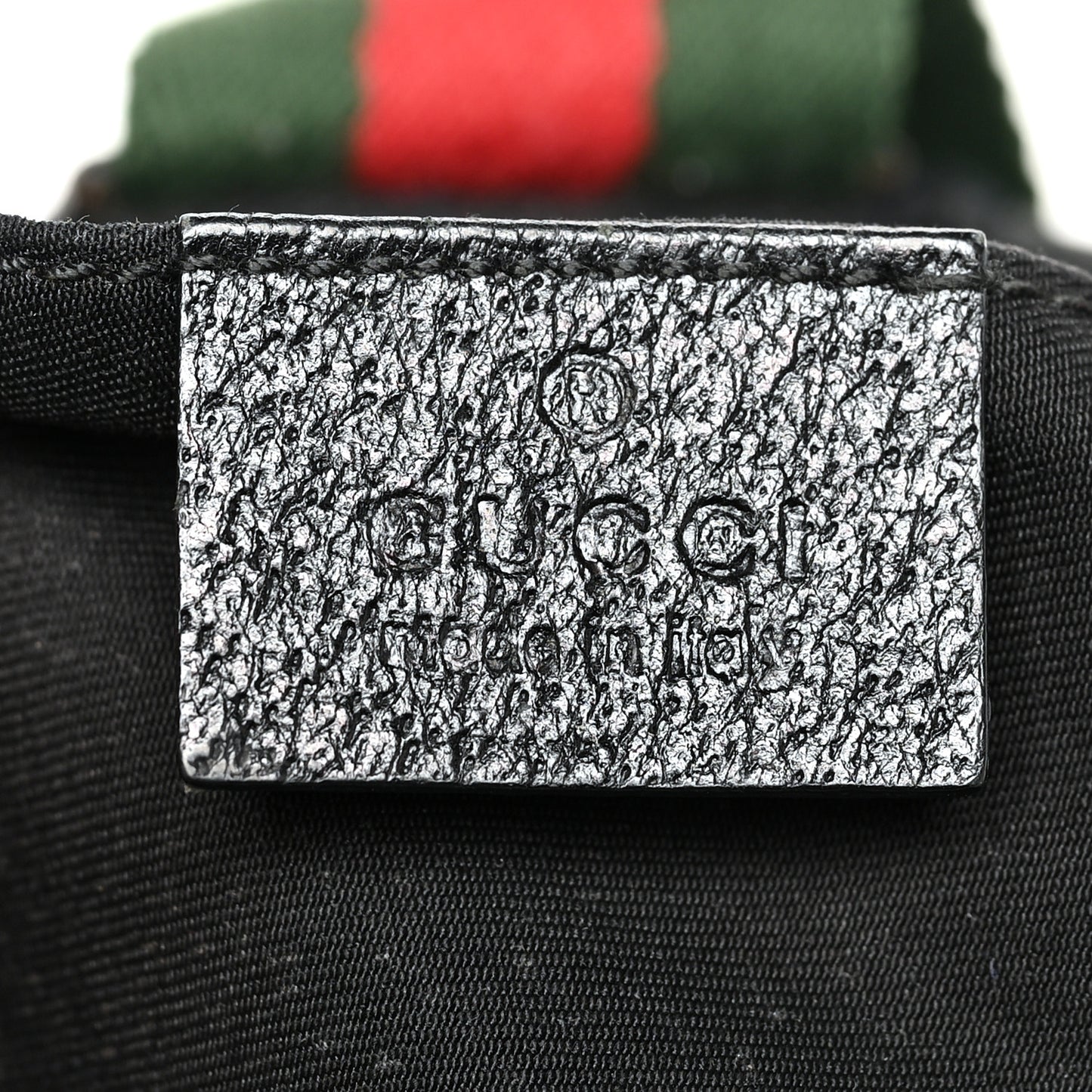 GG Monogram Medium Web Handle Vertical Tote Black