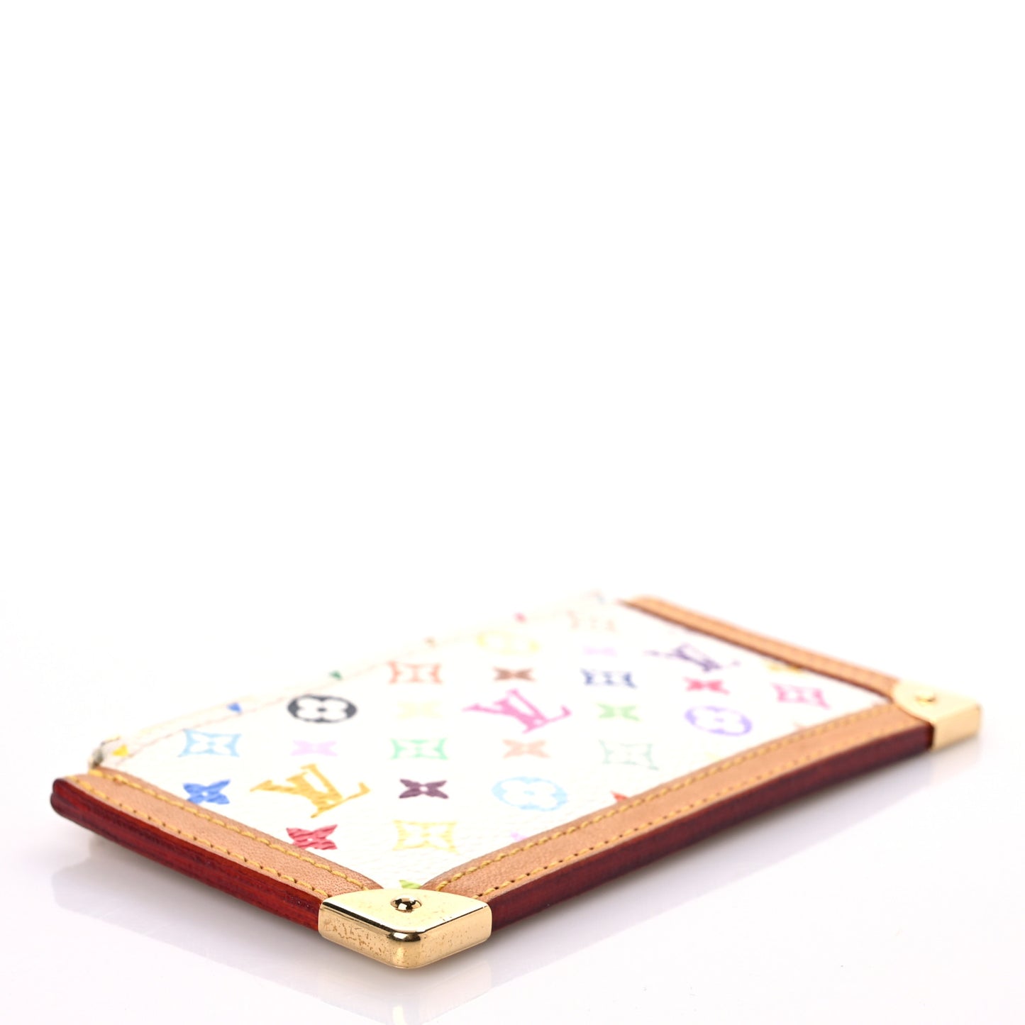 Monogram Multicolor Key Pouch White