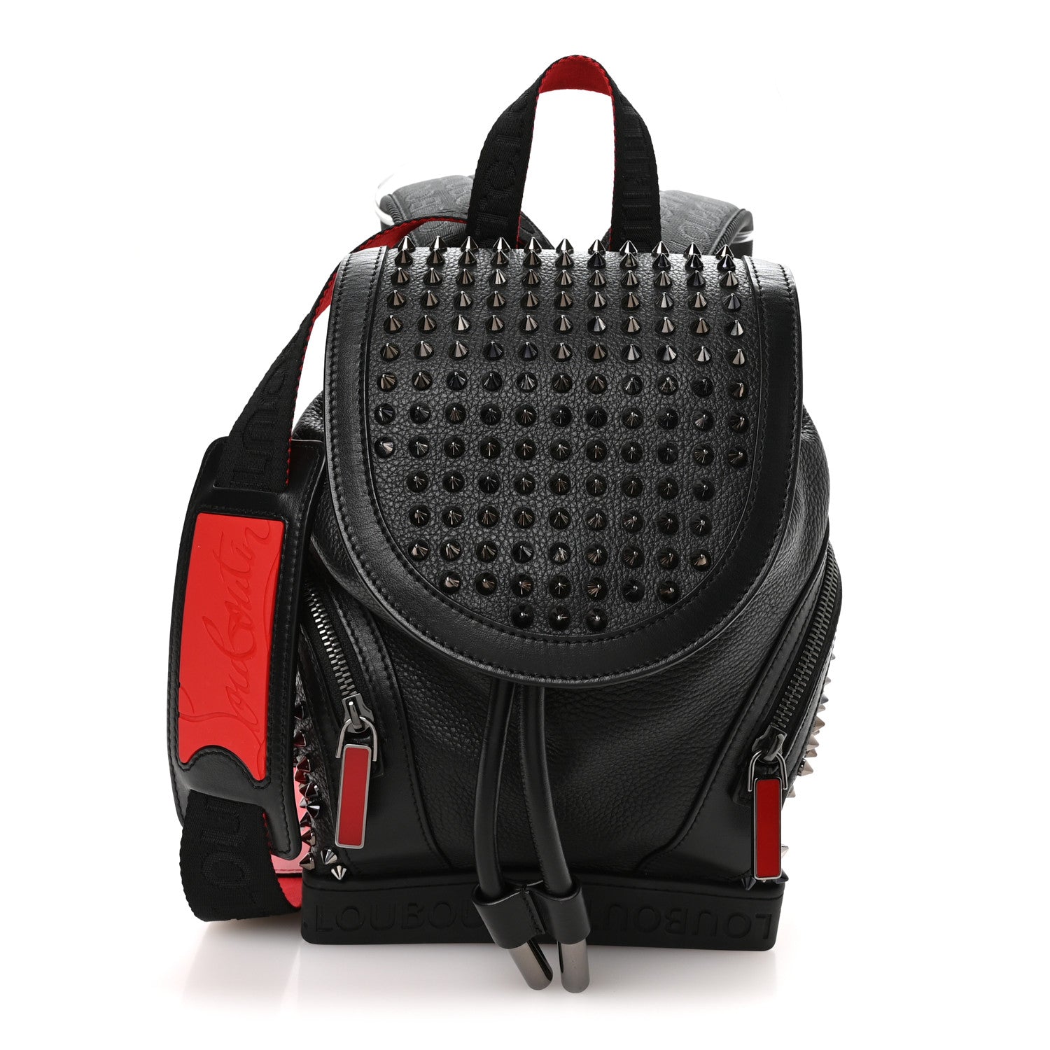 Christian Louboutin Calfskin Spiked Small Explorafunk Backpack