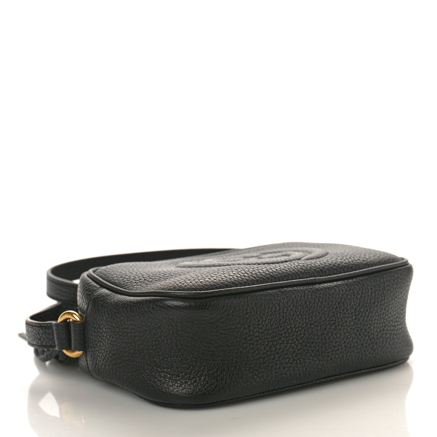 Pebbled Calfskin Mini Soho Disco Bag Black