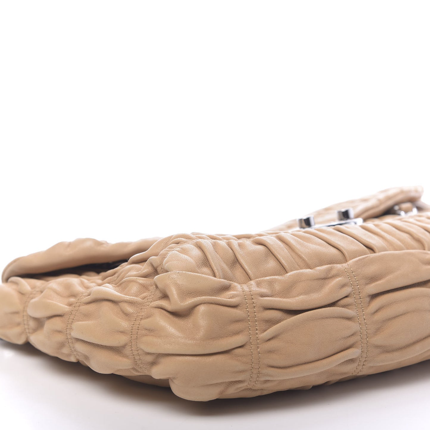 Nappa Gaufre Shopping Pattina Zip Tote Cuoio