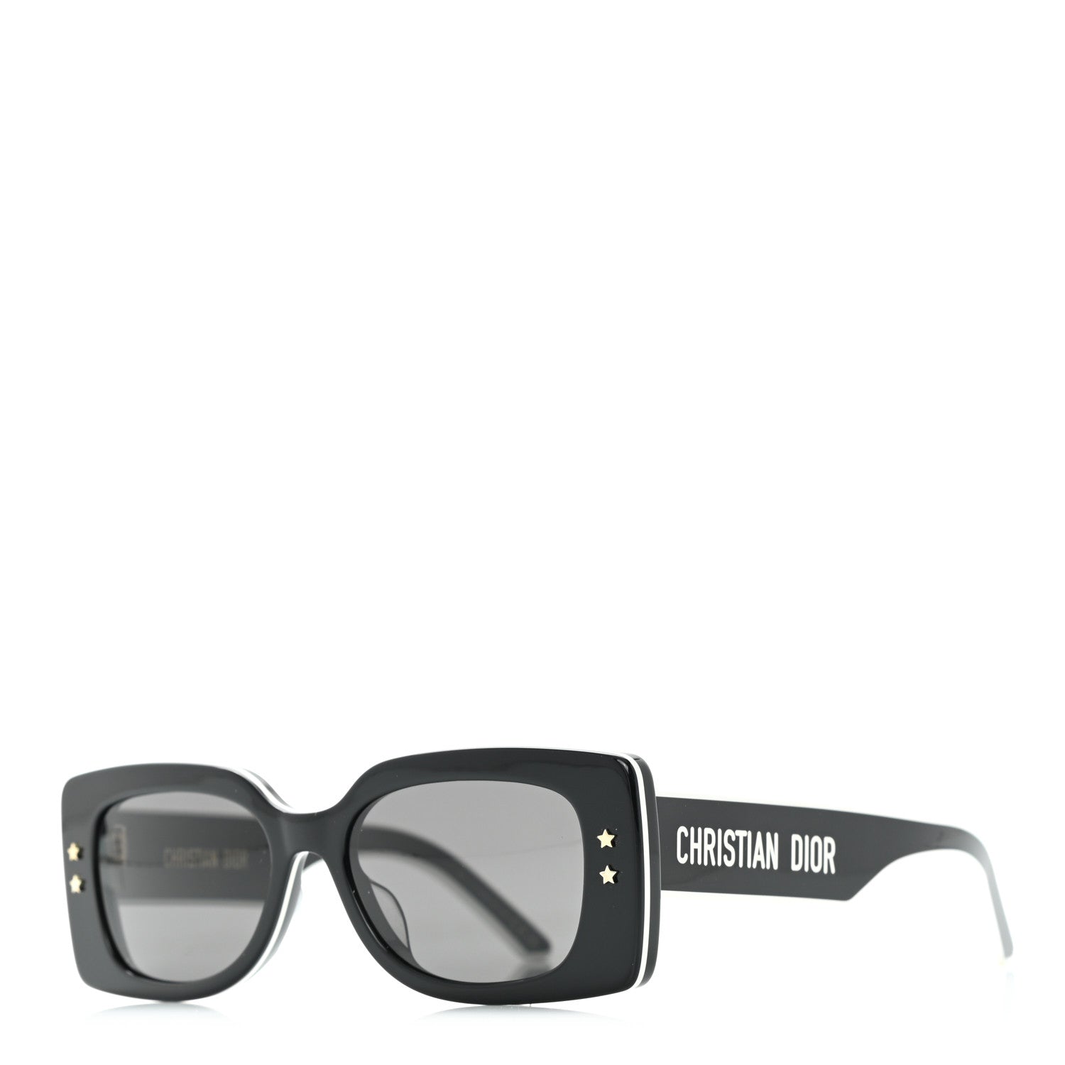 Christian Dior Diorpacific S1U Square Sunglasses Black White 