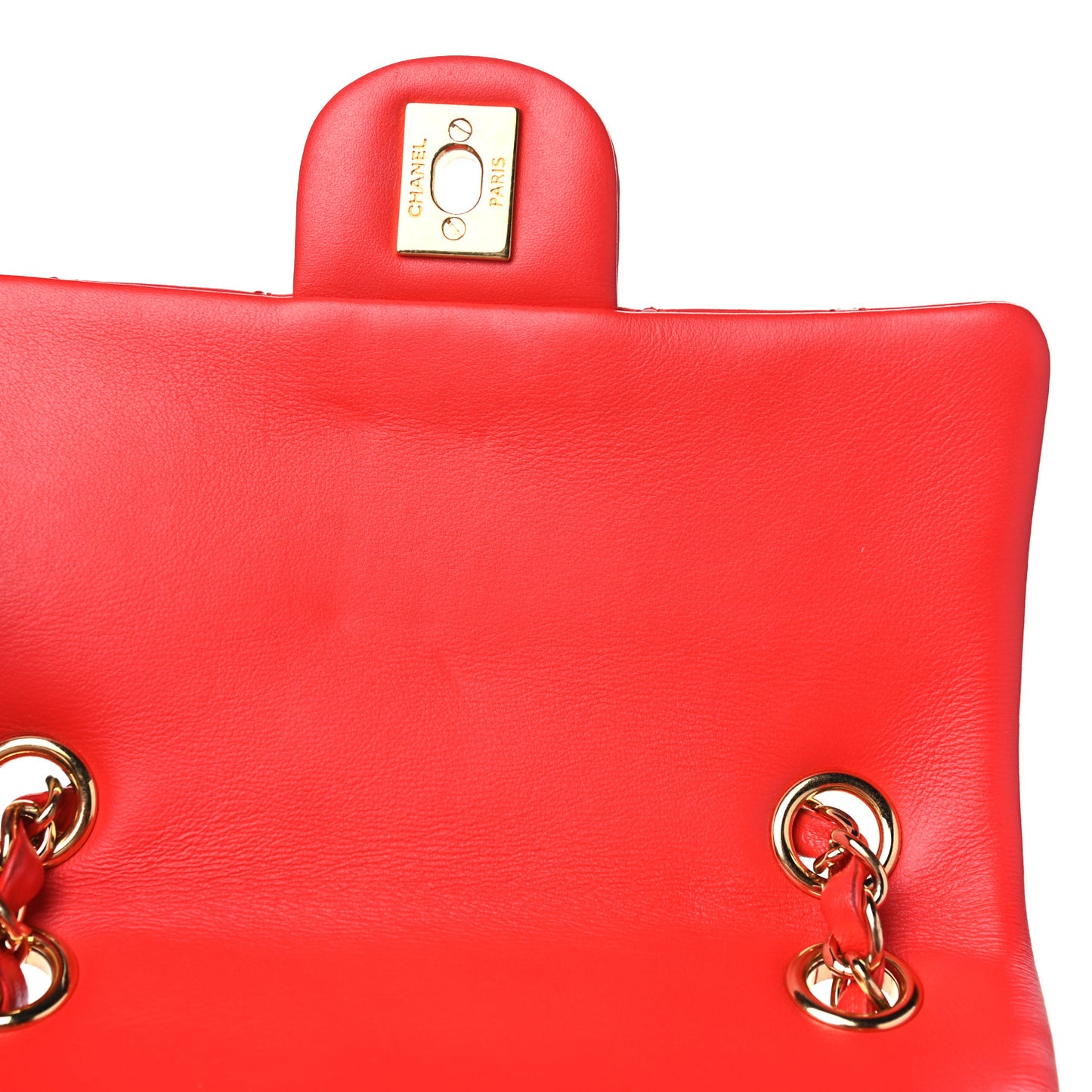 Lambskin Quilted Small Urban Spirit Backpack Red