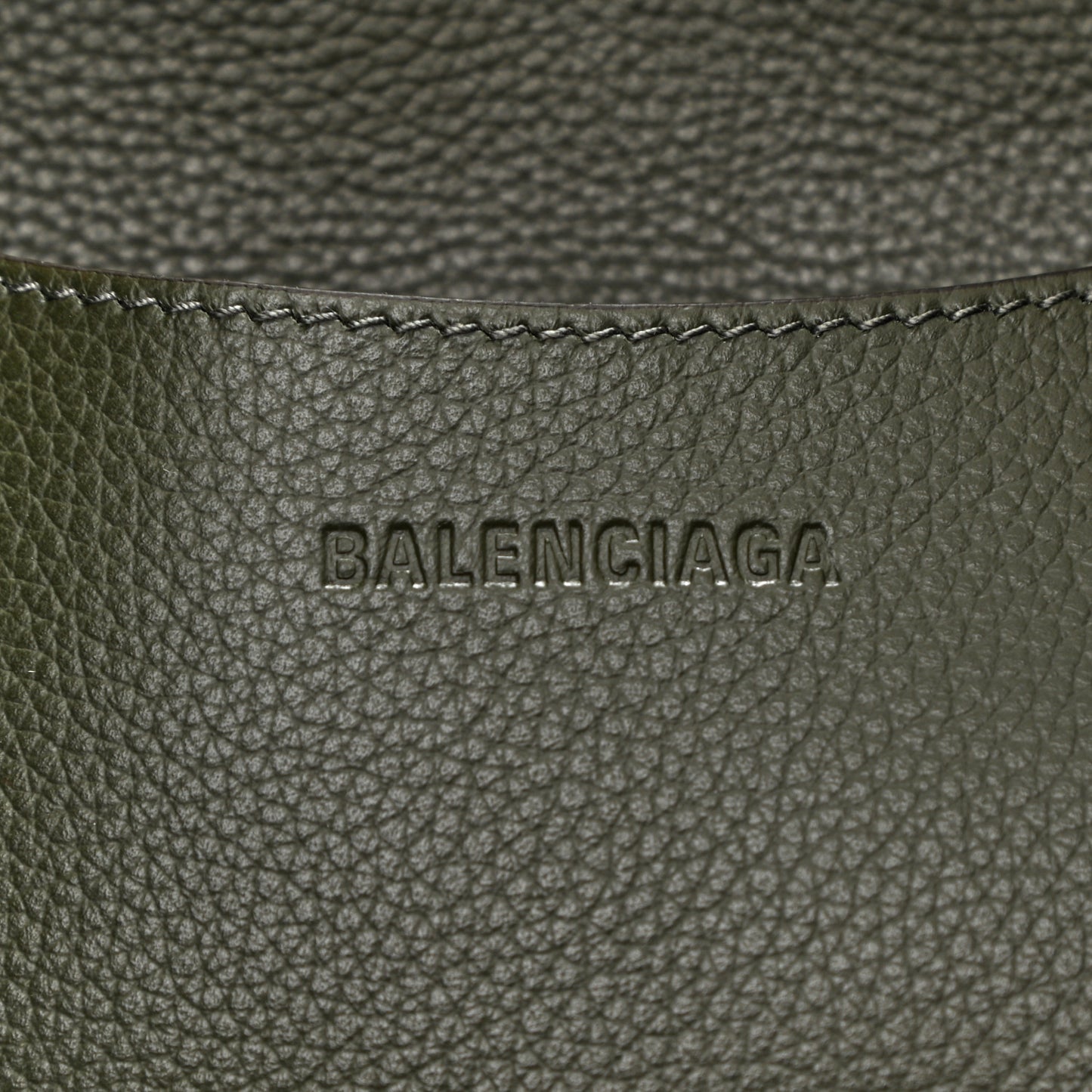 Grained Calfskin Neo Classic Silver Hardware Medium City Khaki