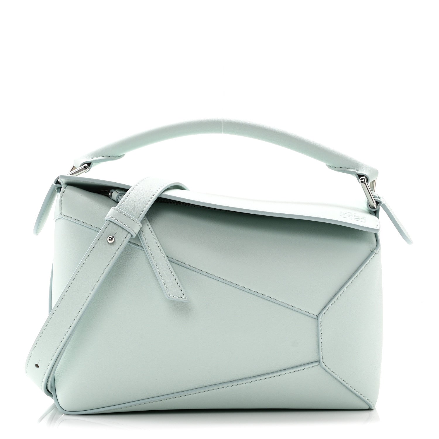 Loewe Calfskin Small Puzzle Edge Bag Frozen 1810661 – FASHIONPHILE