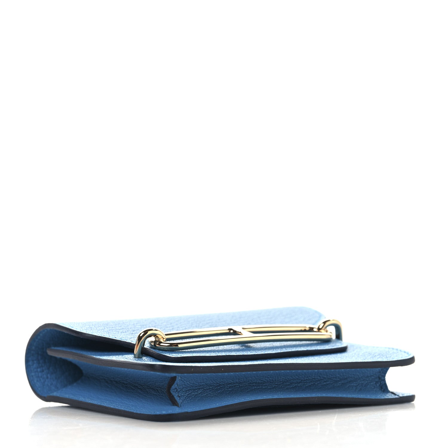 Hermes Evercolor Roulis Slim Wallet Bleu Frida 5 of 9