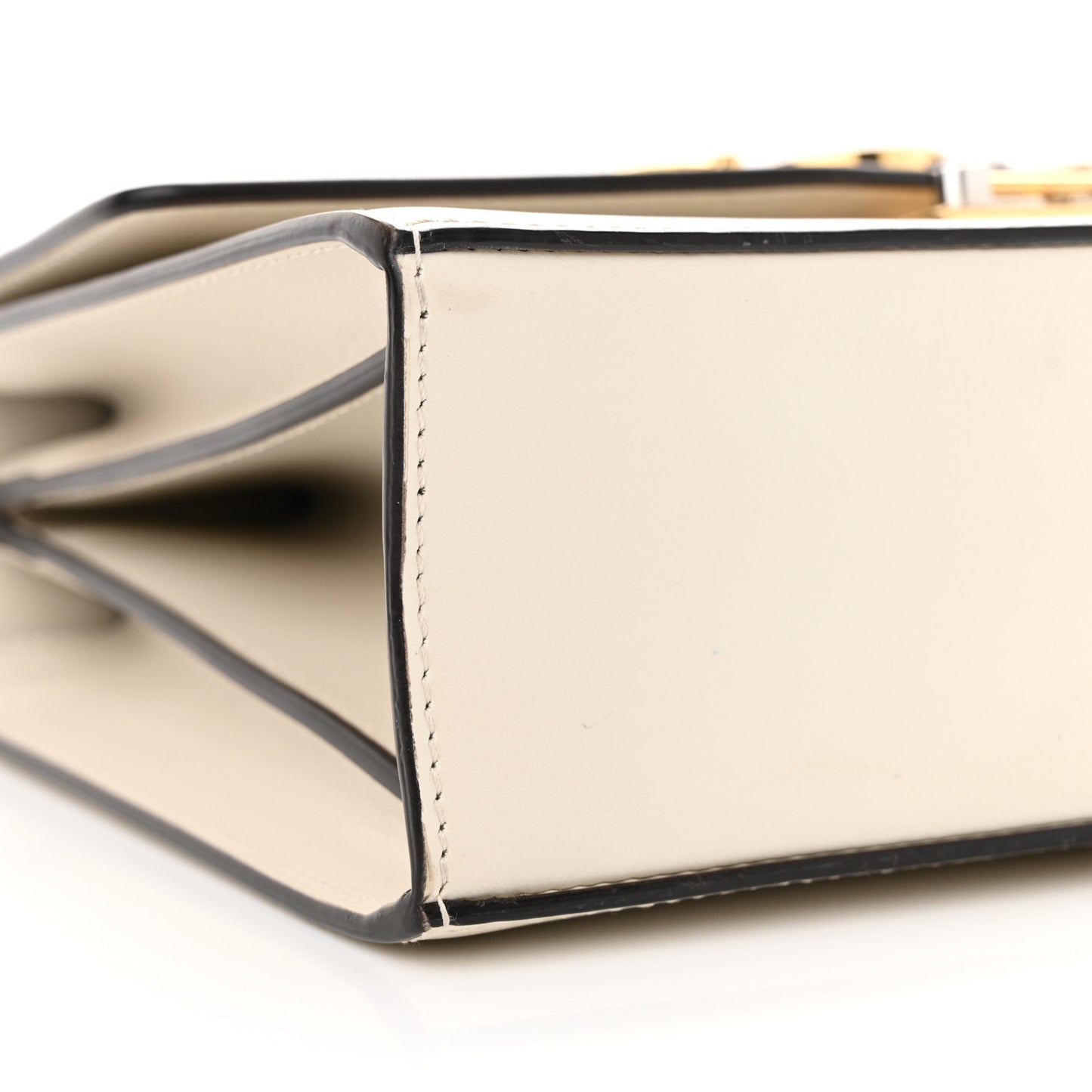 Smooth Calfskin Small Zumi Shoulder Bag Mystic White