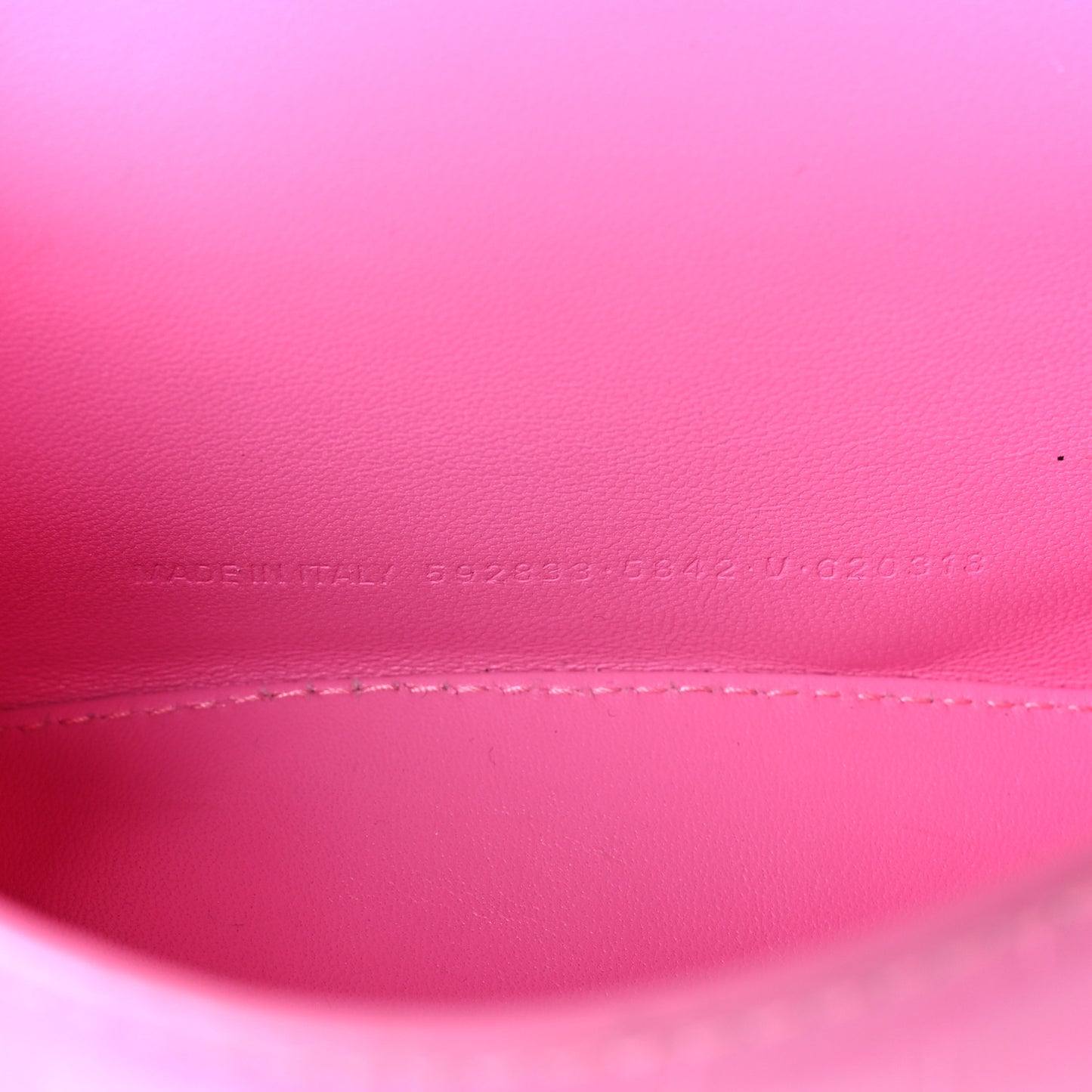 Shiny Calfskin Crocodile Embossed Hourglass Top Handle Bag XS Baby Pink