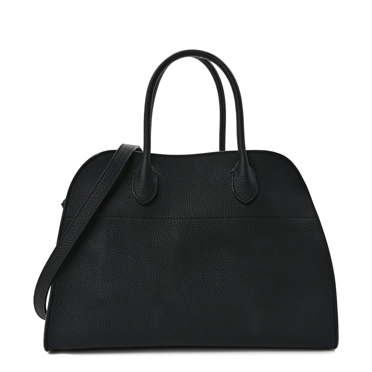 Matte Grained Calfskin Soft Margaux 12 Black
