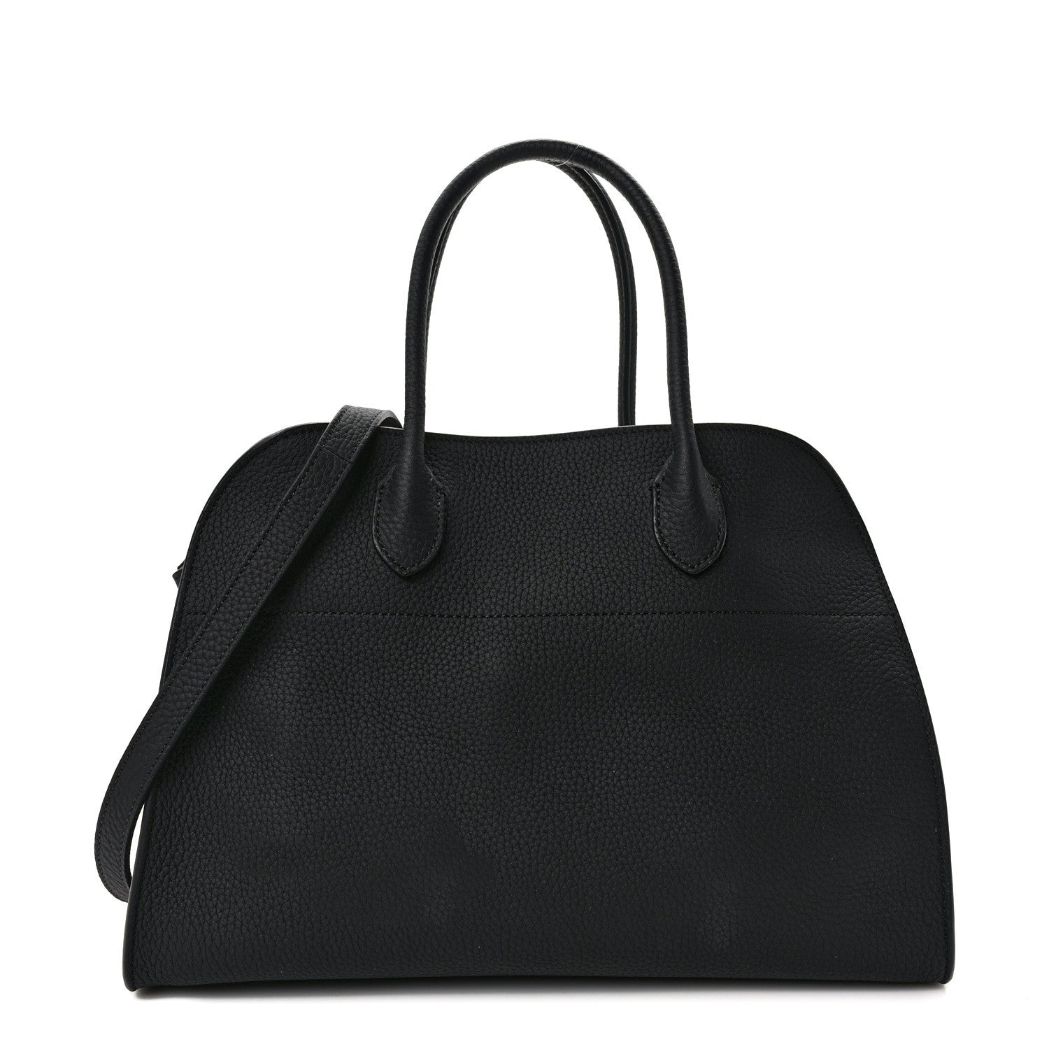 The Row Matte Grained Calfskin Soft Margaux 12 Black 1 of 10