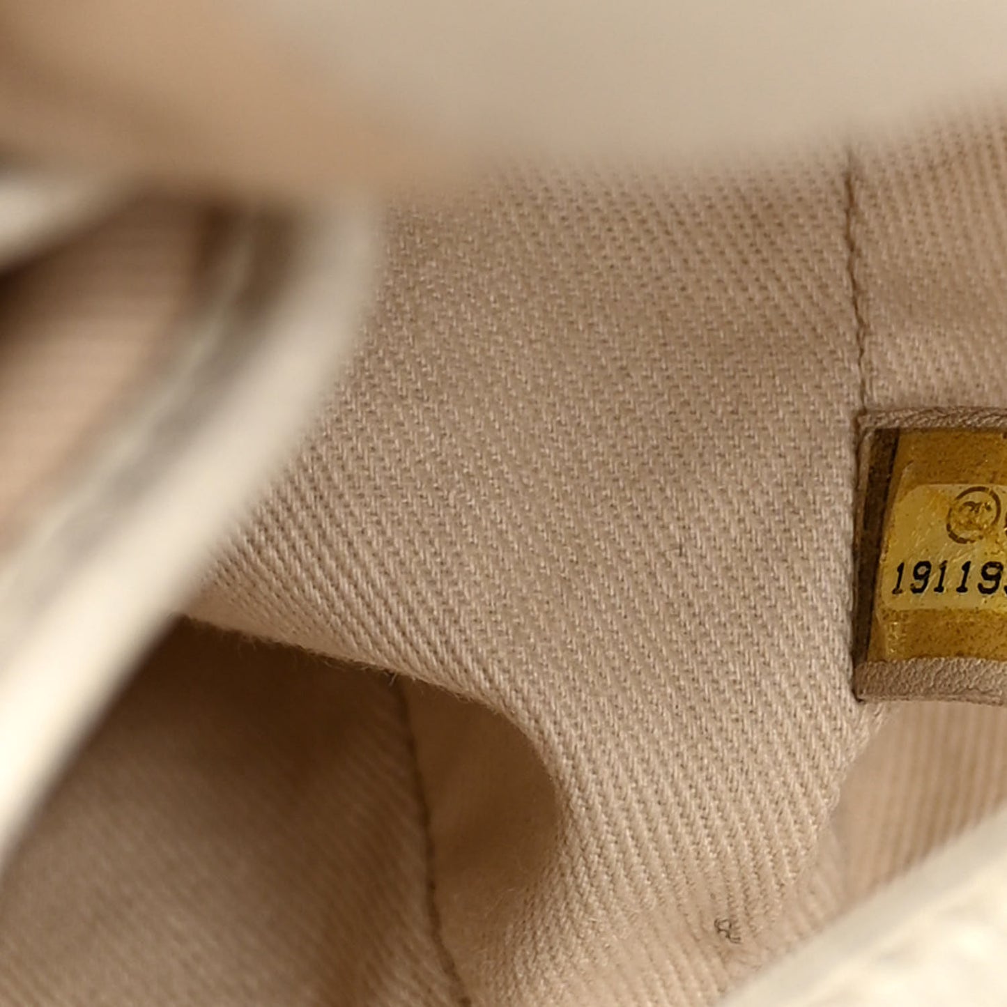 Grained Calfskin CC Pocket Tote White