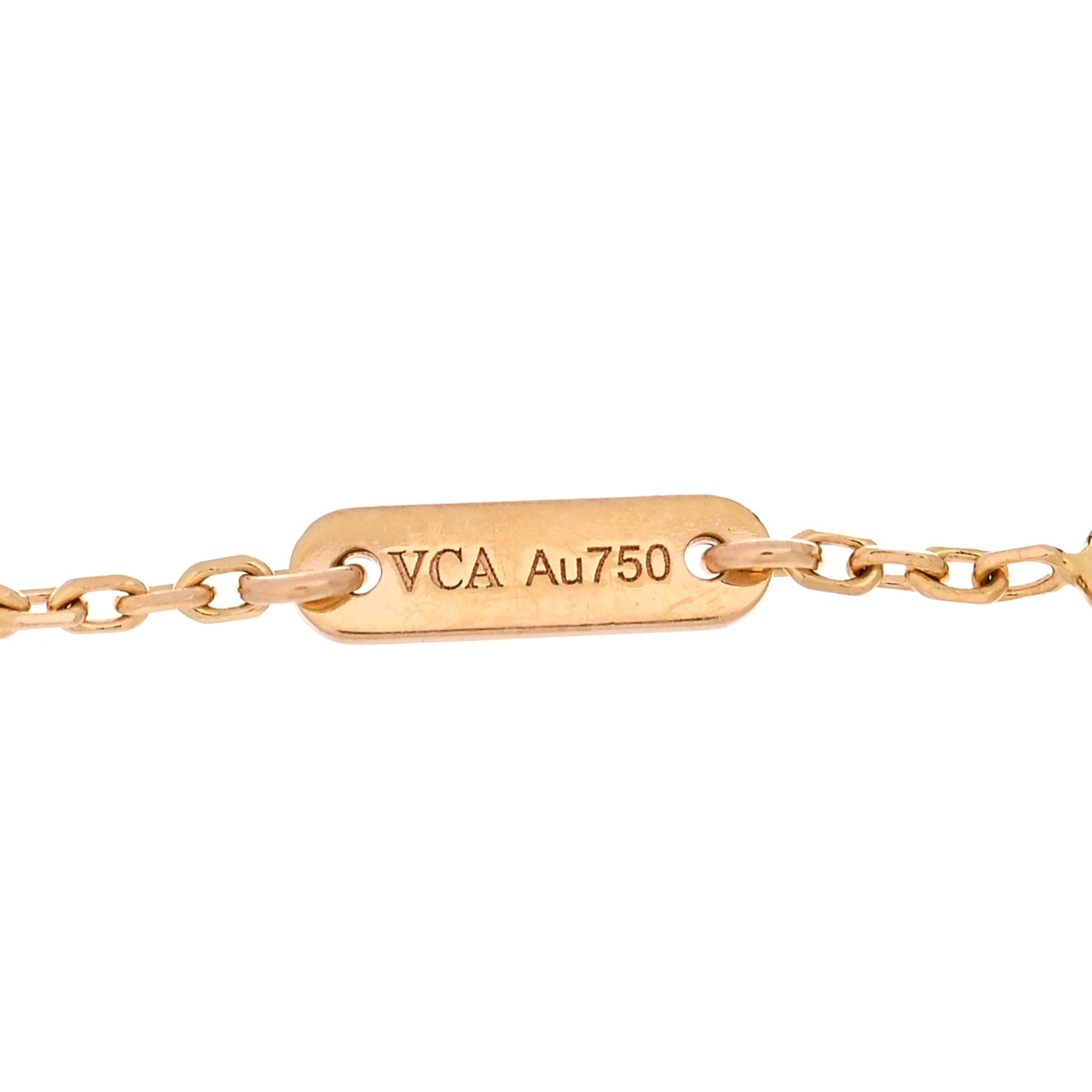 18K Rose Gold Carnelian Sweet Alhambra Bracelet