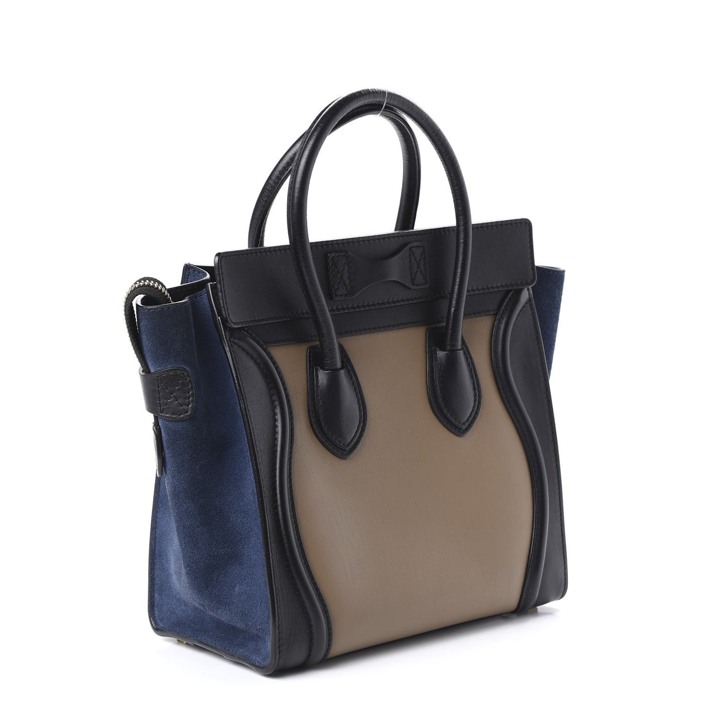 Smooth Calfskin Micro Tri-Color Luggage Dune