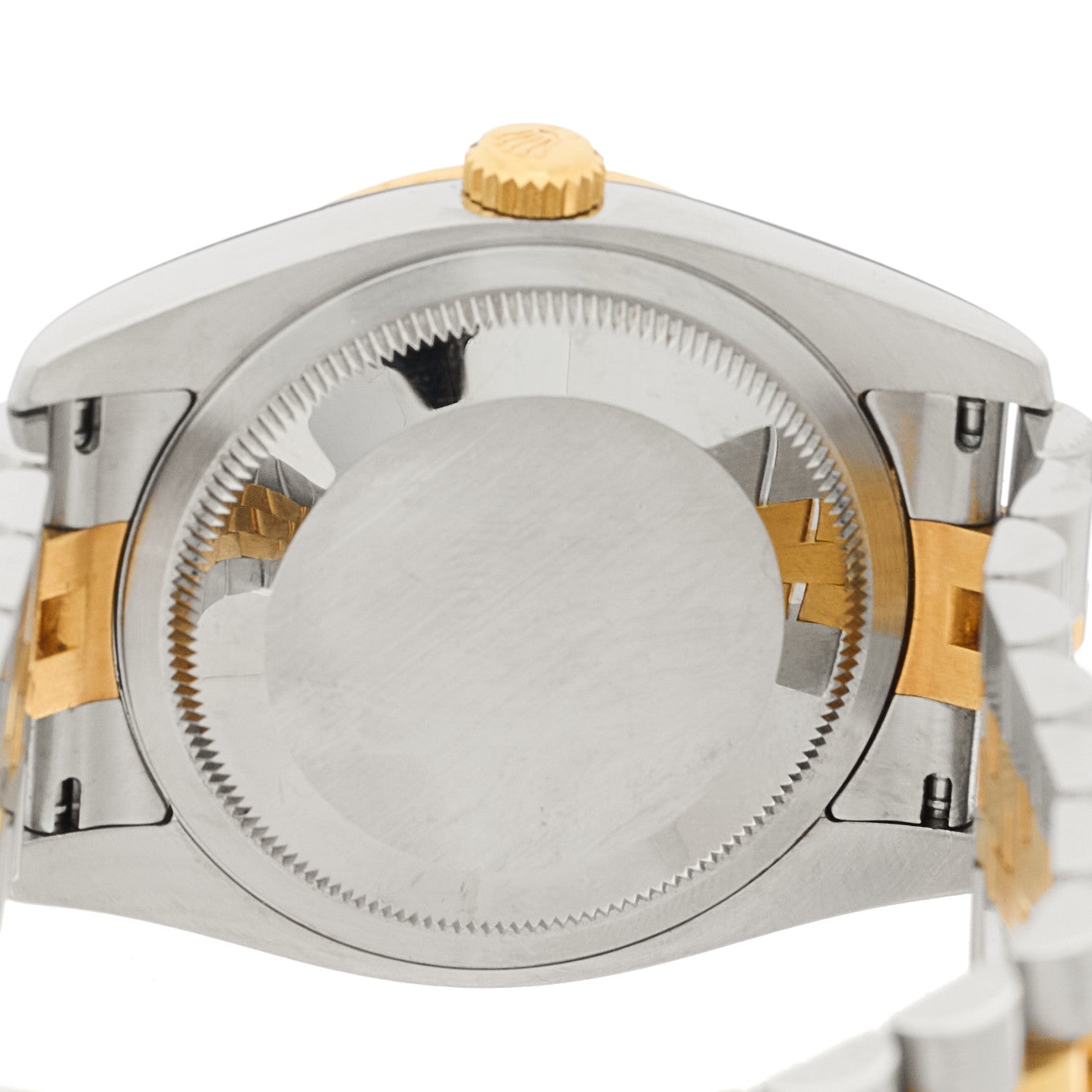 Stainless Steel 18K Yellow Gold Diamond Mother of Pearl 36mm Oyster Perpetual Datejust Watch 116243