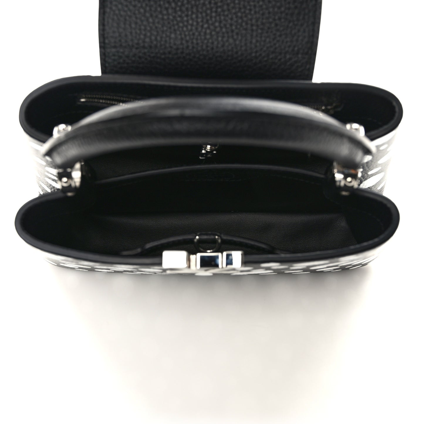 LOUIS VUITTON LV X YK Taurillon Capucines BB Black White