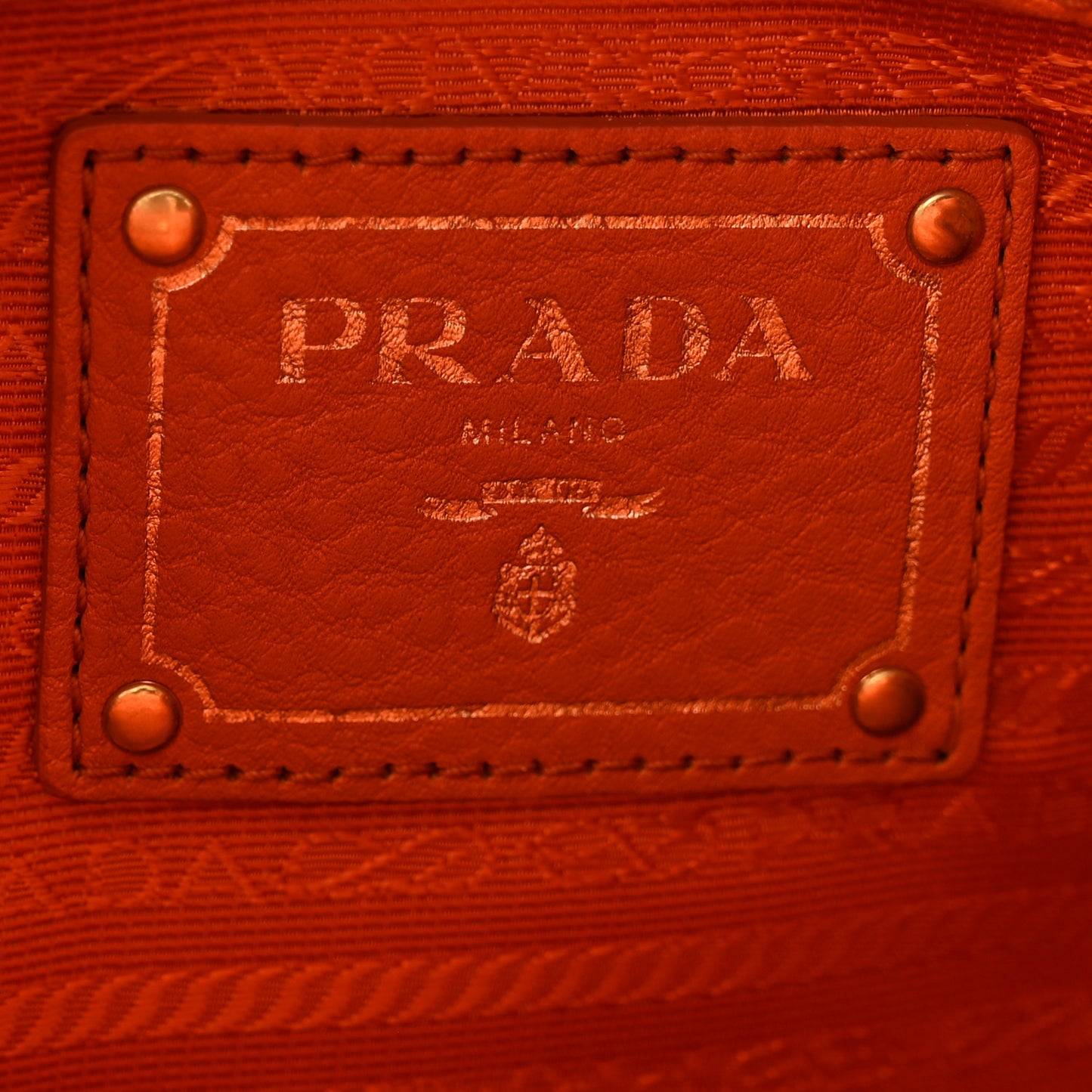 Vitello Daino Shopping Tote Papaya
