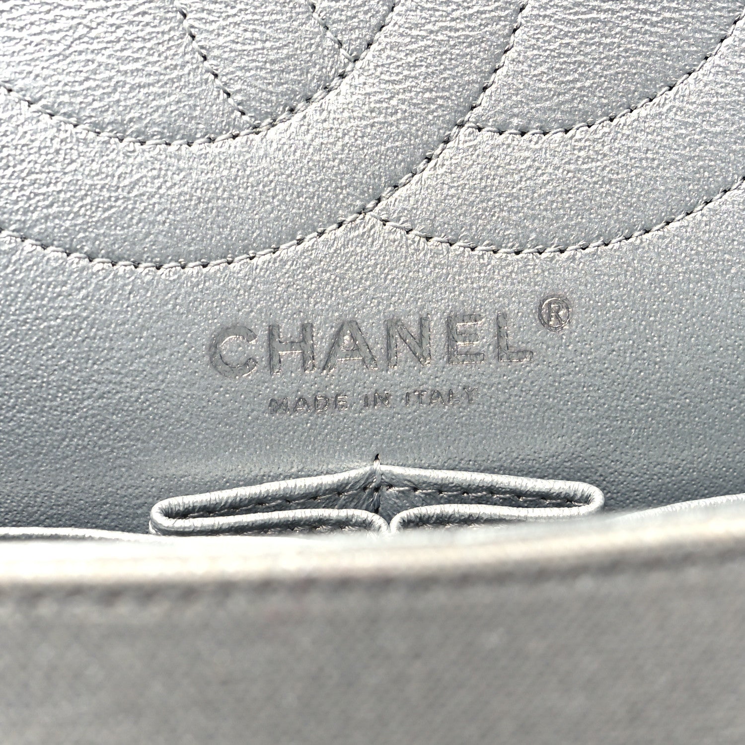 Chanel Metallic Canvas Space Charms 2.55 Reissue 226 Flap Silver 6 of 13